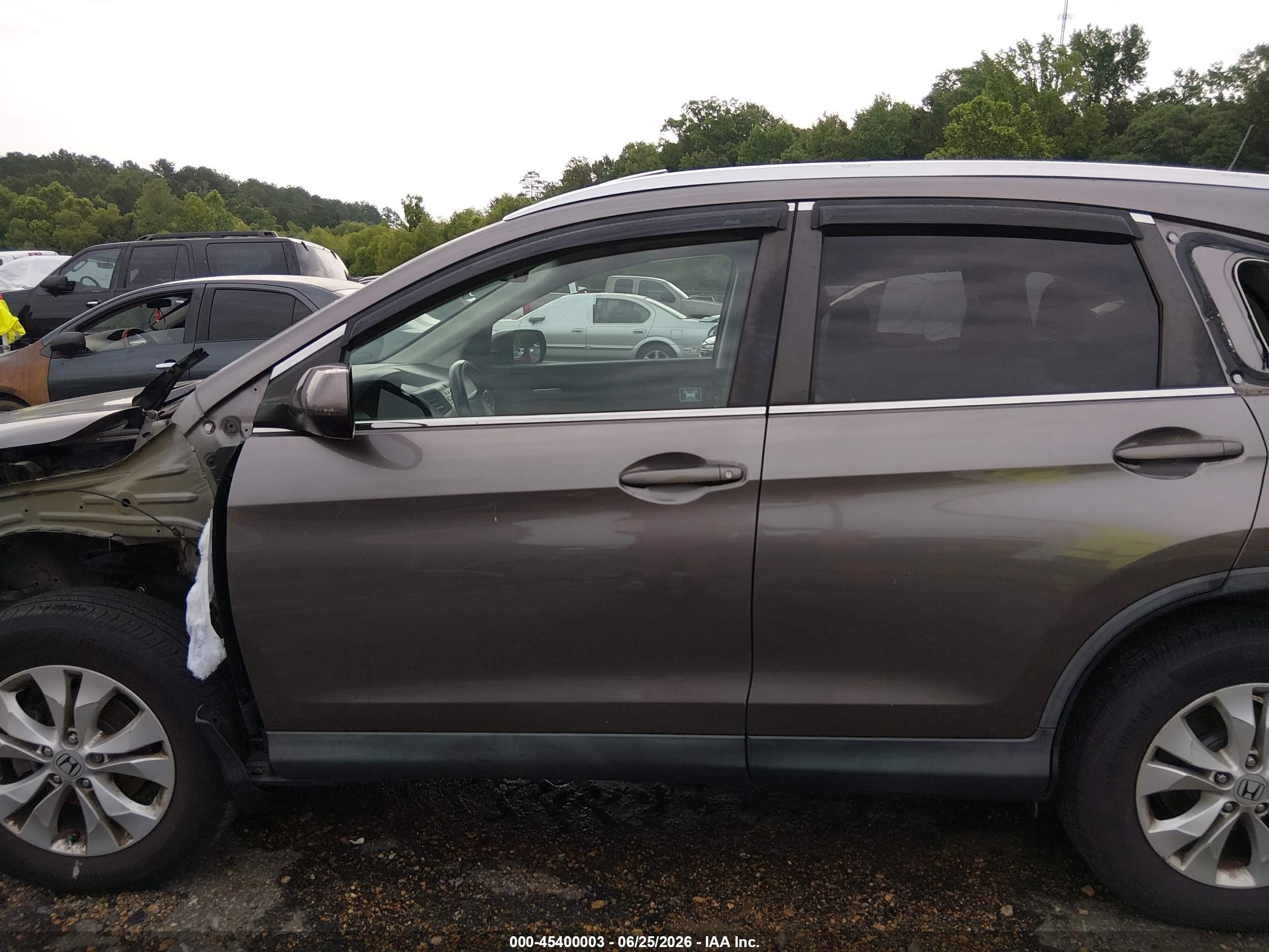 2012 Honda Cr-v Ex-l Черный vin: 5J6RM3H71CL009821