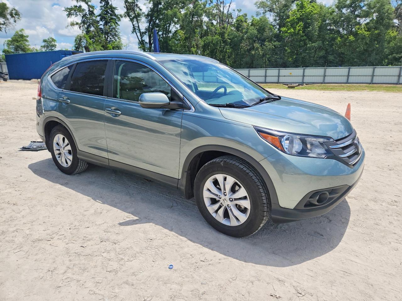 2012 Honda Cr-v Exl Бирюзовый vin: 5J6RM3H71CL014386