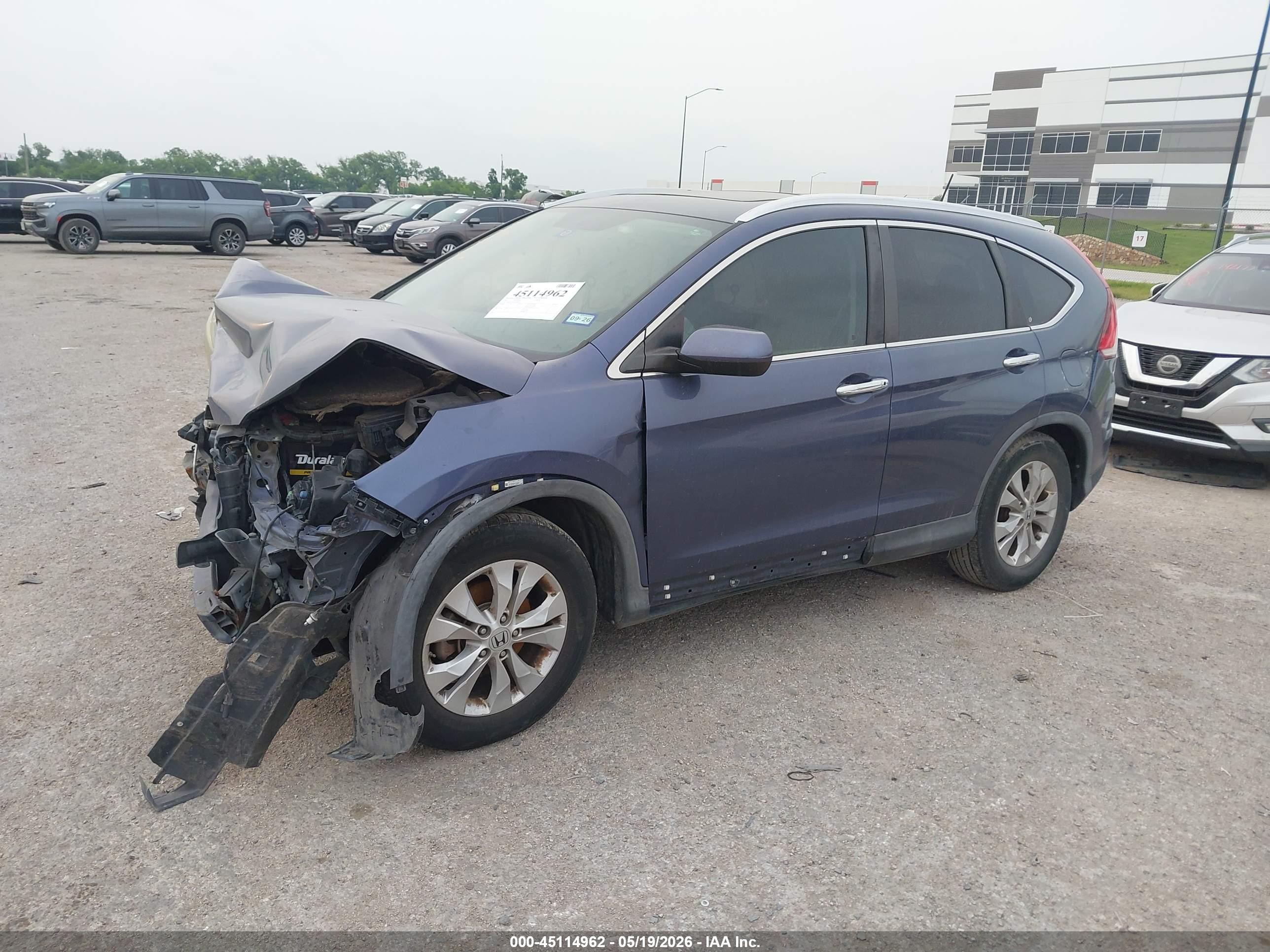 2012 Honda Cr-v Ex-l Серый vin: 5J6RM3H71CL030636