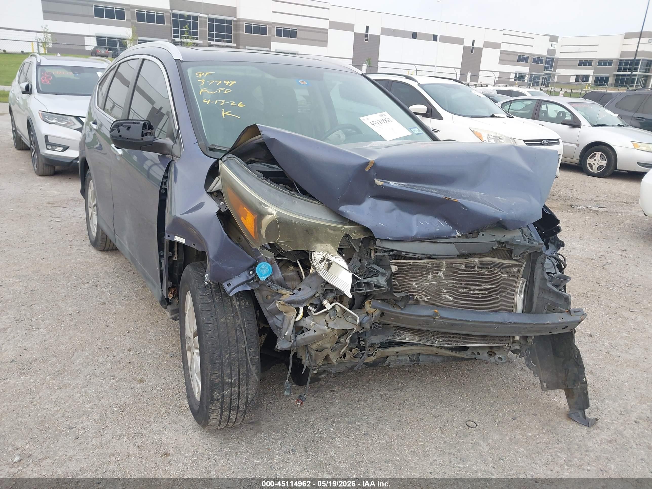 2012 Honda Cr-v Ex-l Серый vin: 5J6RM3H71CL030636