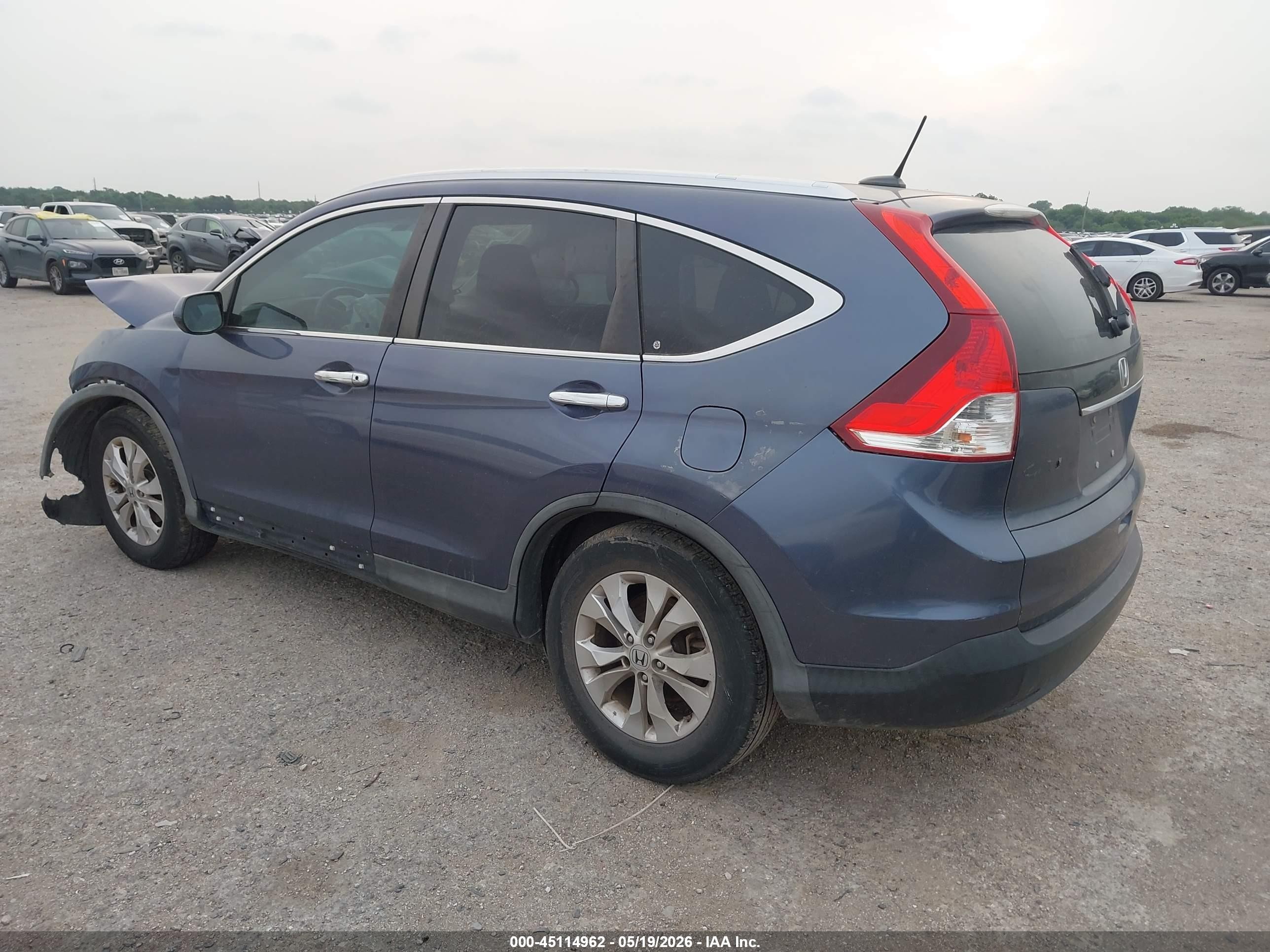 2012 Honda Cr-v Ex-l Серый vin: 5J6RM3H71CL030636