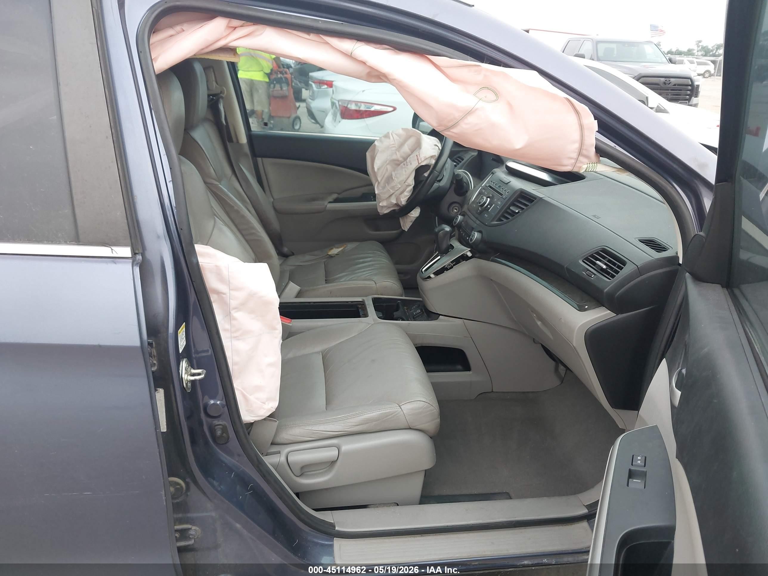 2012 Honda Cr-v Ex-l Серый vin: 5J6RM3H71CL030636