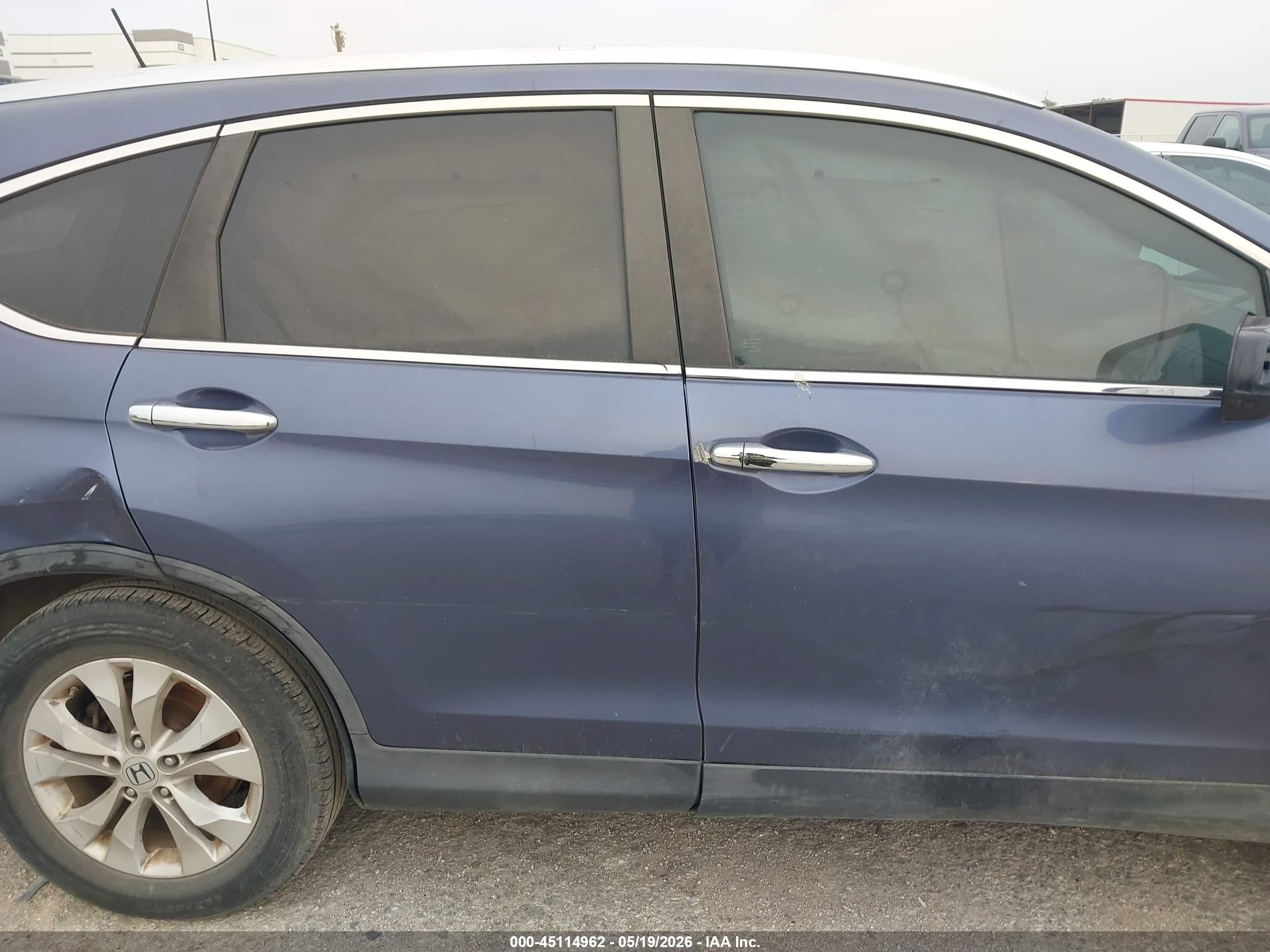 2012 Honda Cr-v Ex-l Серый vin: 5J6RM3H71CL030636