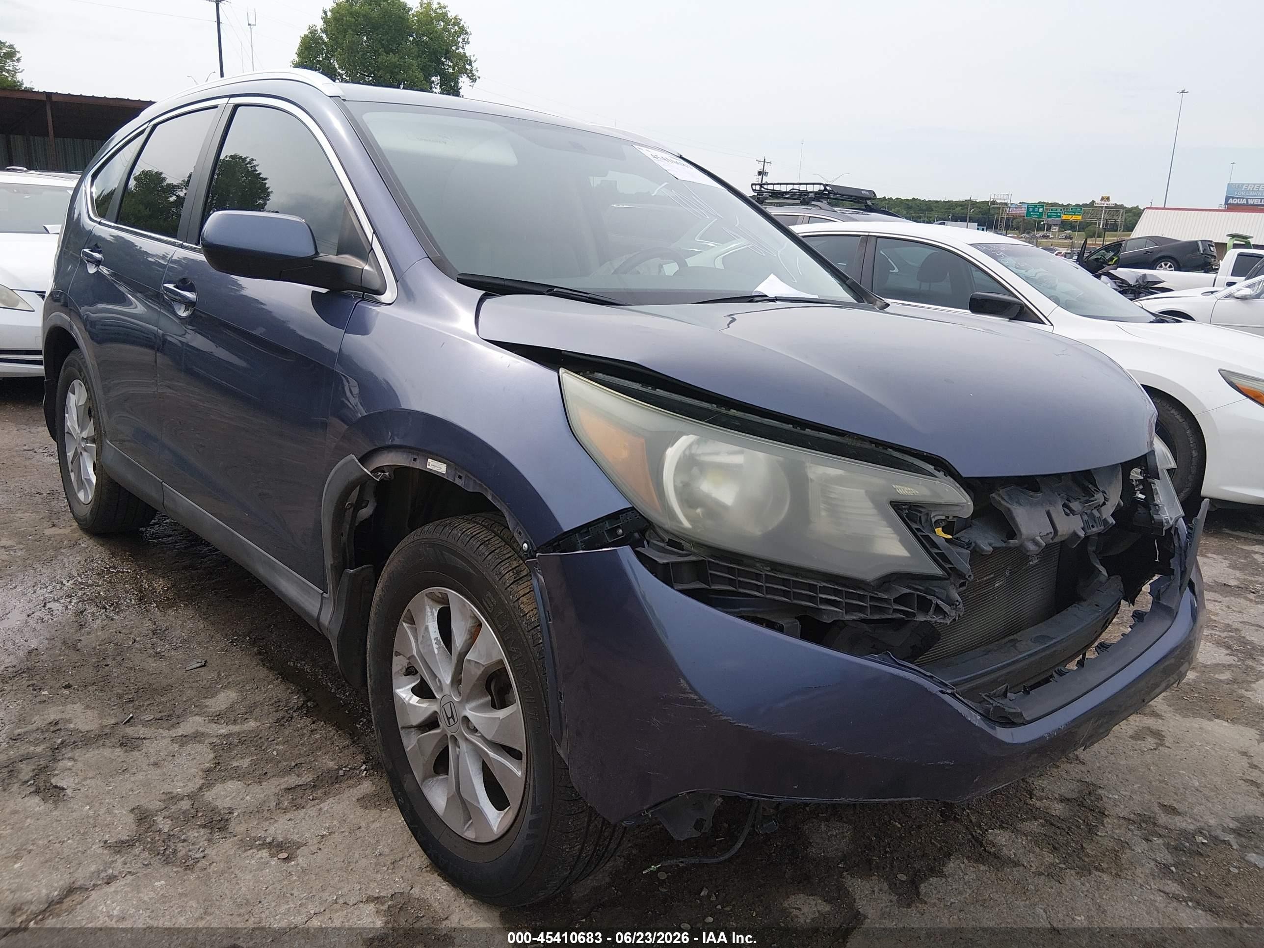 2012 Honda Cr-v Ex-l Синий vin: 5J6RM3H71CL037845