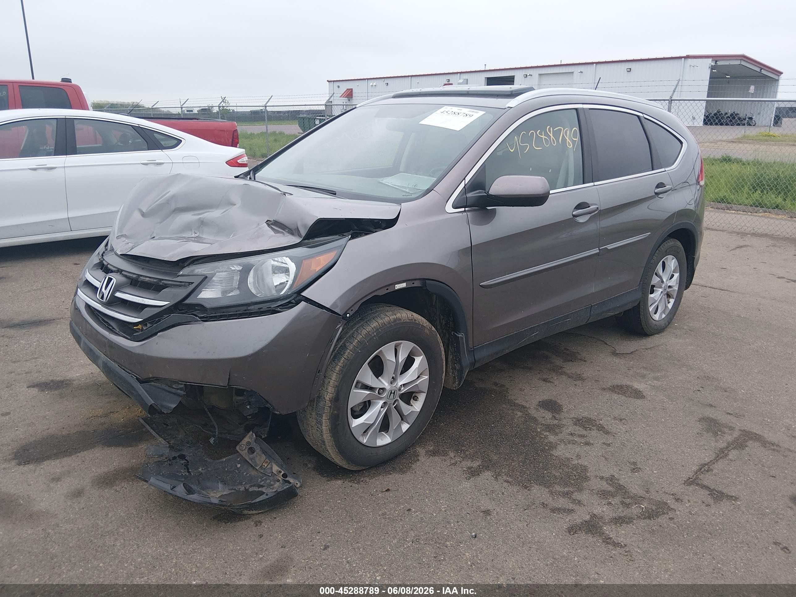 2013 Honda Cr-v Ex-l Brown vin: 5J6RM3H71DL002384