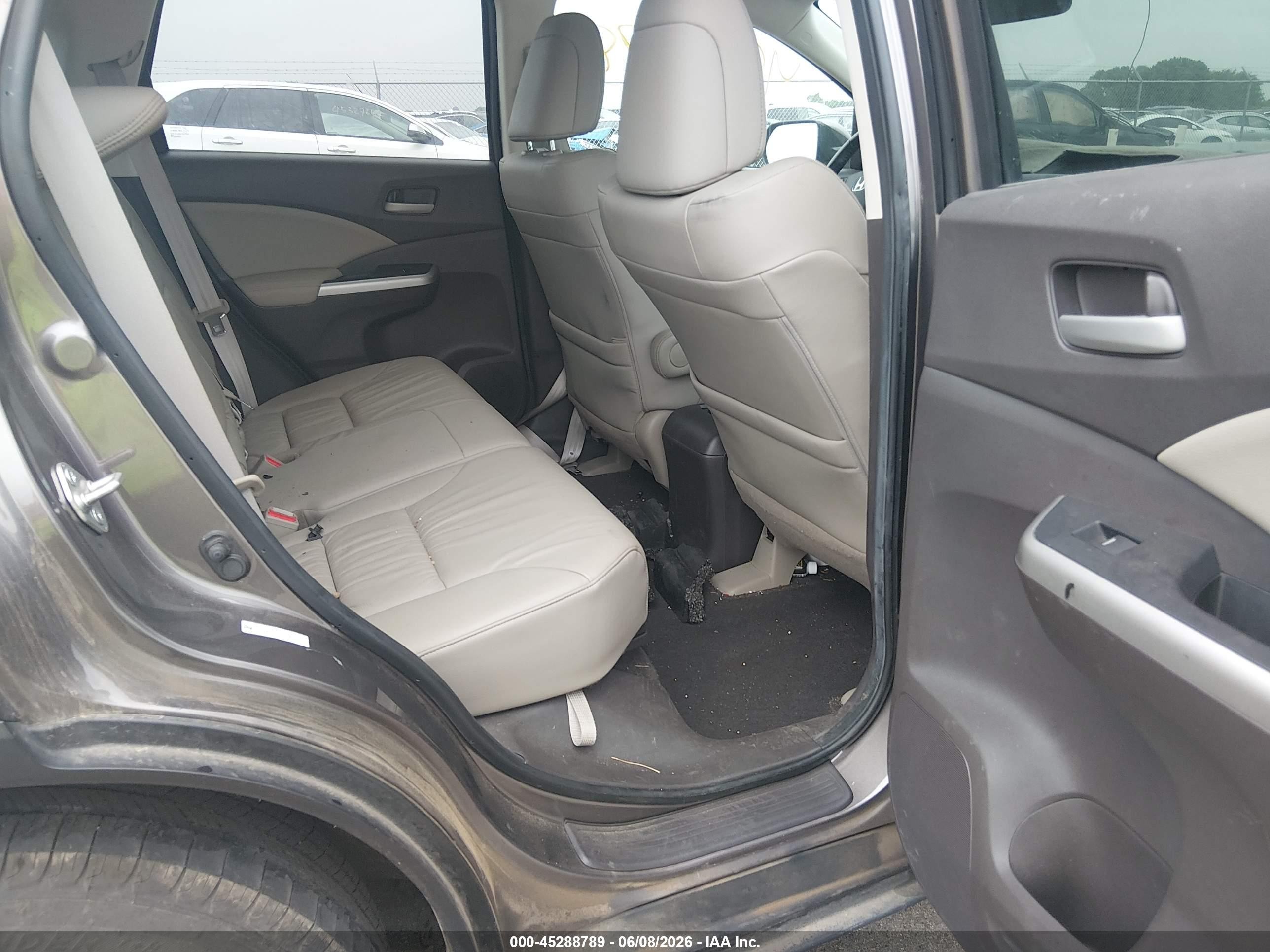 2013 Honda Cr-v Ex-l Brown vin: 5J6RM3H71DL002384