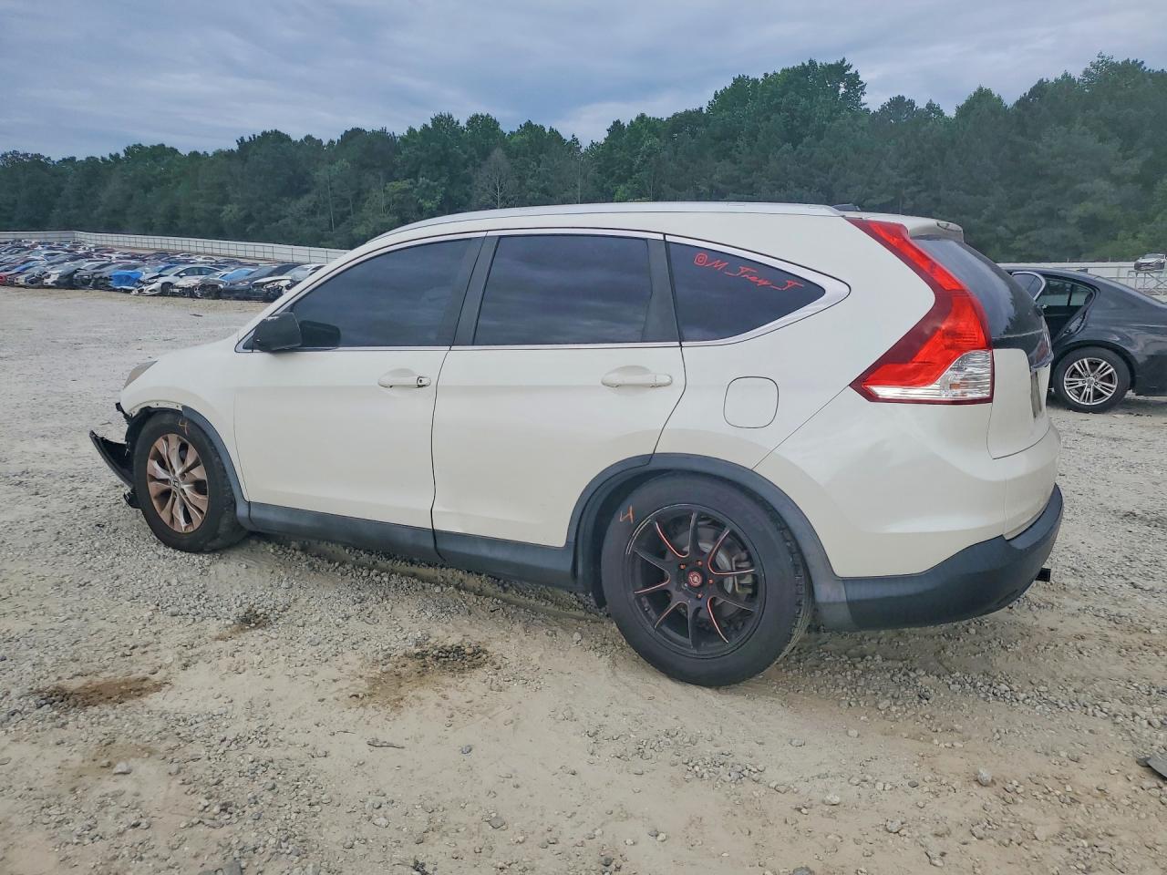 2013 Honda Cr-v Exl White vin: 5J6RM3H71DL021758