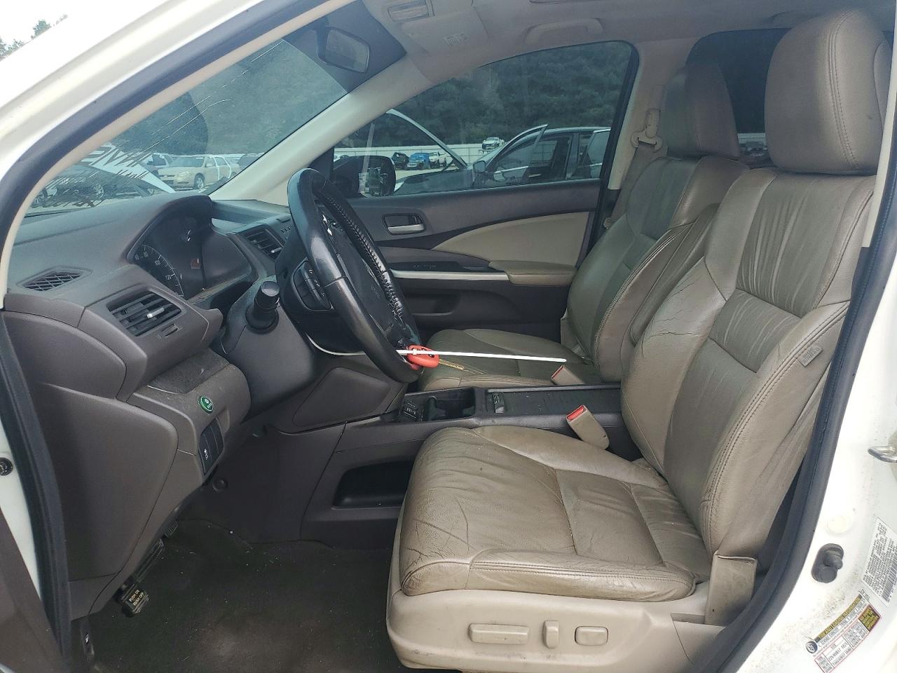2013 Honda Cr-v Exl White vin: 5J6RM3H71DL021758