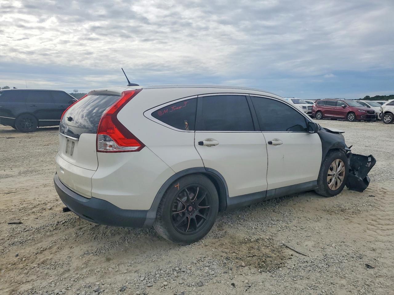 2013 Honda Cr-v Exl White vin: 5J6RM3H71DL021758