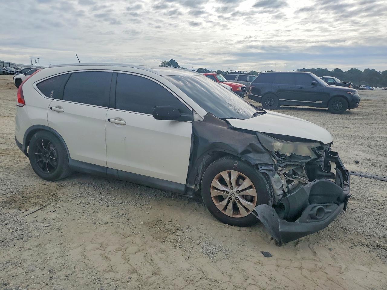 2013 Honda Cr-v Exl White vin: 5J6RM3H71DL021758