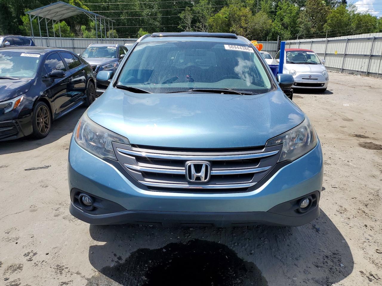 2013 Honda Cr-v Exl Turquoise vin: 5J6RM3H71DL022862