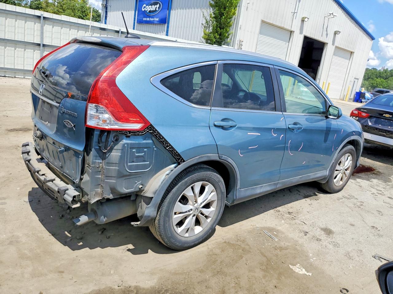 2013 Honda Cr-v Exl Turquoise vin: 5J6RM3H71DL022862