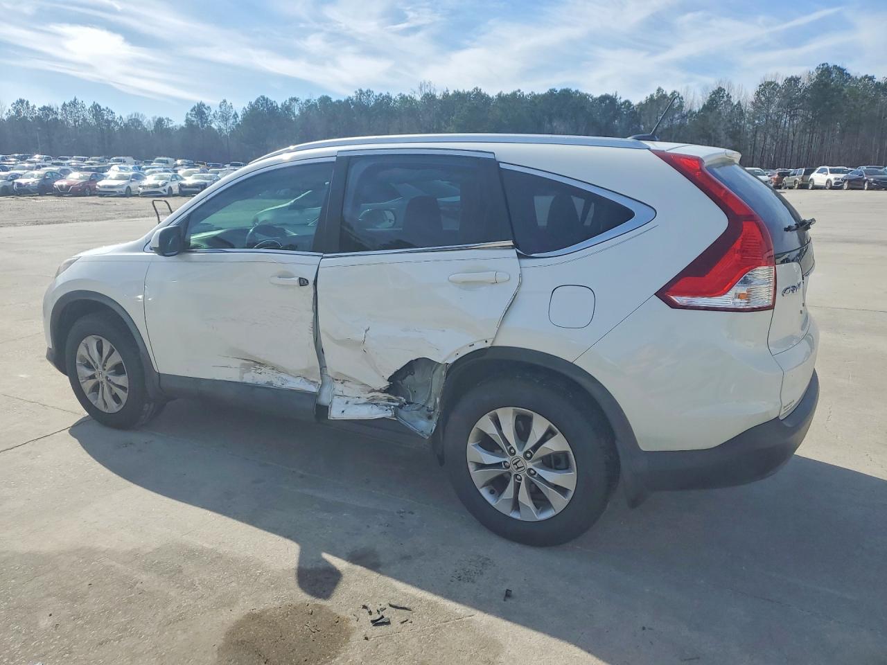 2014 Honda Cr-v White vin: 5J6RM3H71EL016030