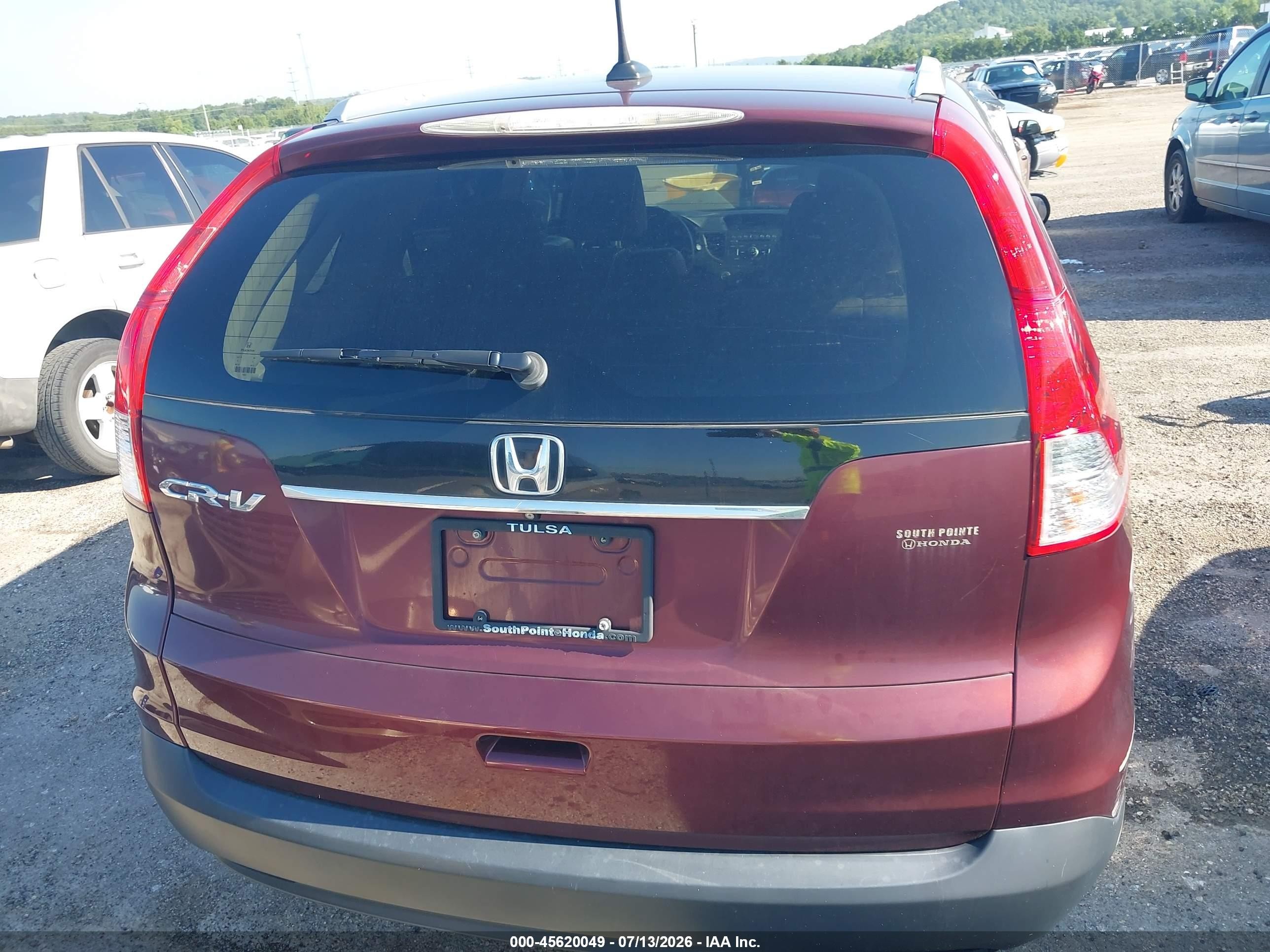 2014 Honda Cr-v Ex-l Темно-бордовый vin: 5J6RM3H71EL028789