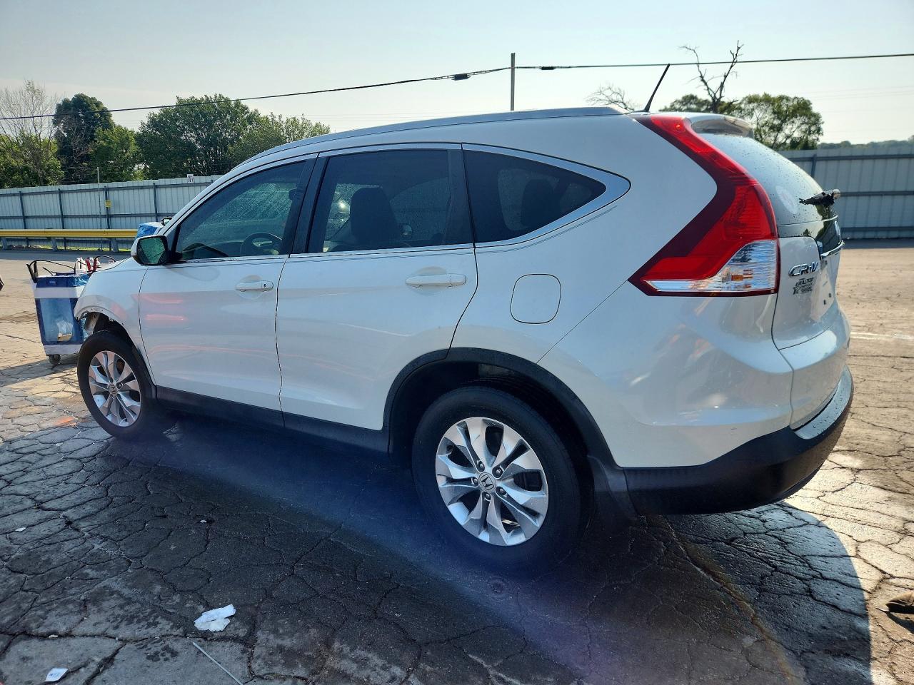 2014 Honda Cr-v Exl White vin: 5J6RM3H71EL041932