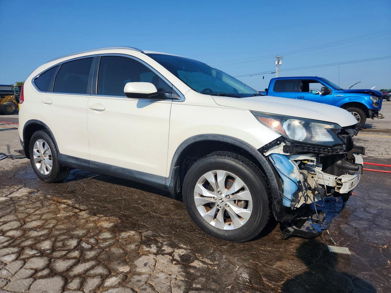 2014 Honda Cr-v Exl White vin: 5J6RM3H71EL041932