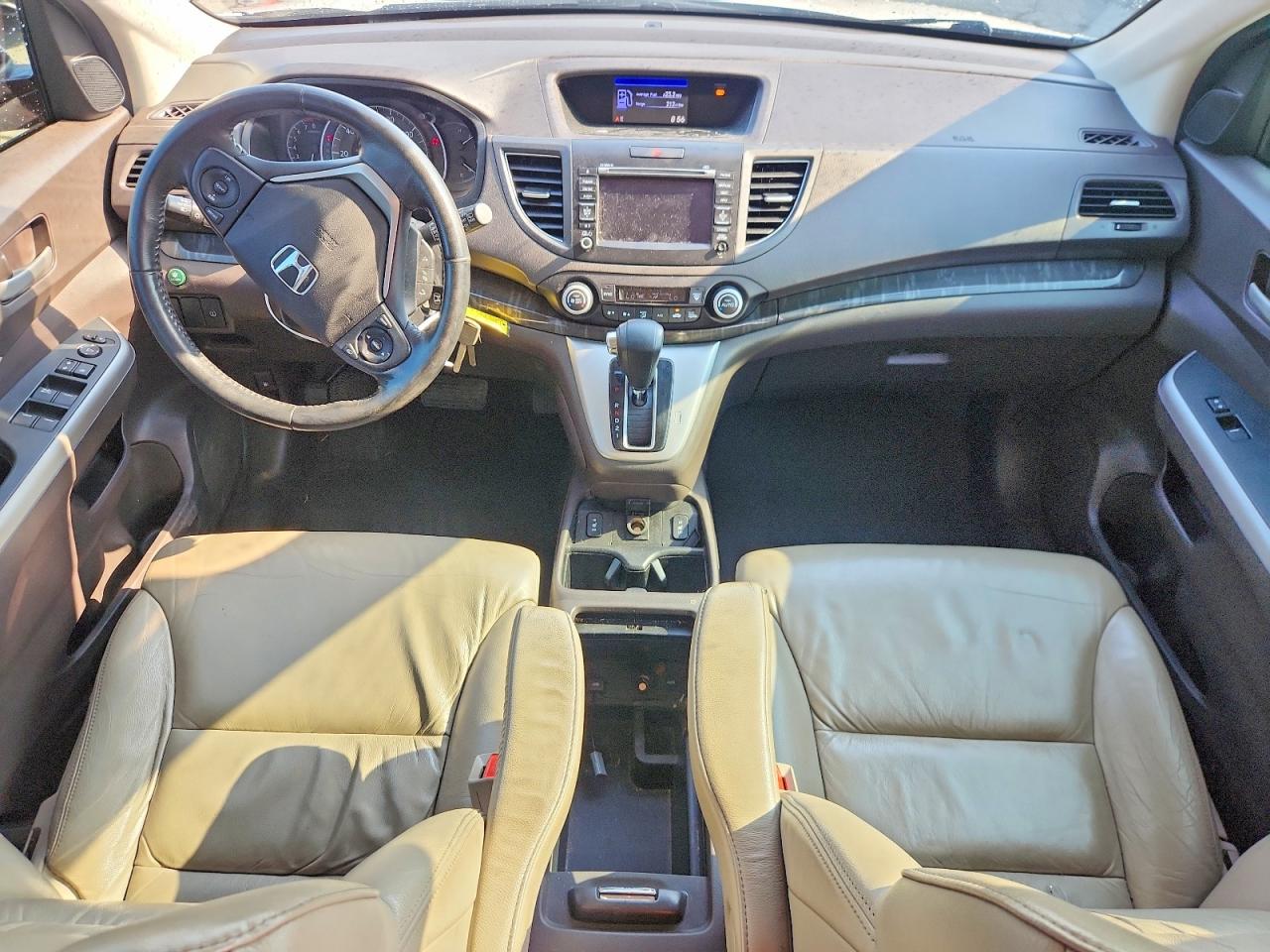 2014 Honda Cr-v Exl White vin: 5J6RM3H71EL041932
