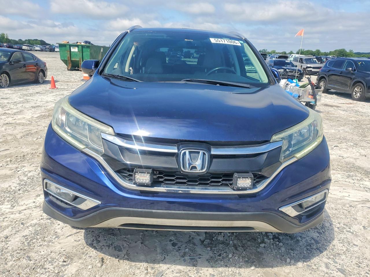 2015 Honda Cr-v Exl Синий vin: 5J6RM3H71FL000203