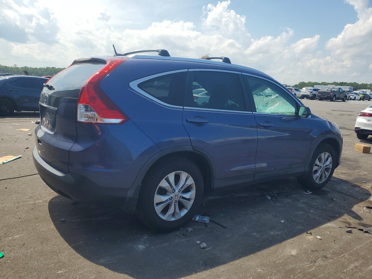 2012 Honda Cr-v Exl Blue vin: 5J6RM3H72CL006832