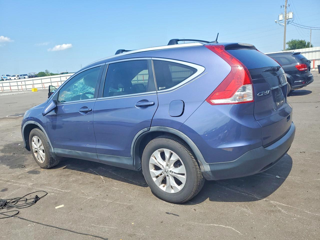 2012 Honda Cr-v Exl Blue vin: 5J6RM3H72CL006832