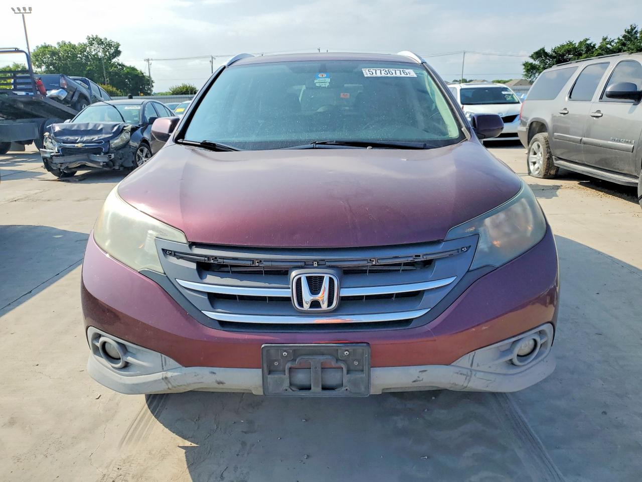 2012 Honda Cr-v Exl Red vin: 5J6RM3H72CL036736