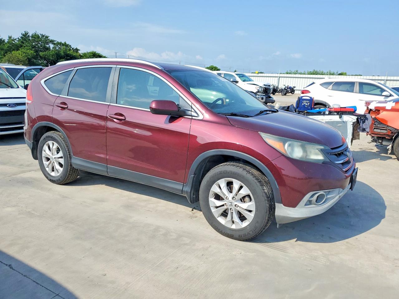 2012 Honda Cr-v Exl Red vin: 5J6RM3H72CL036736