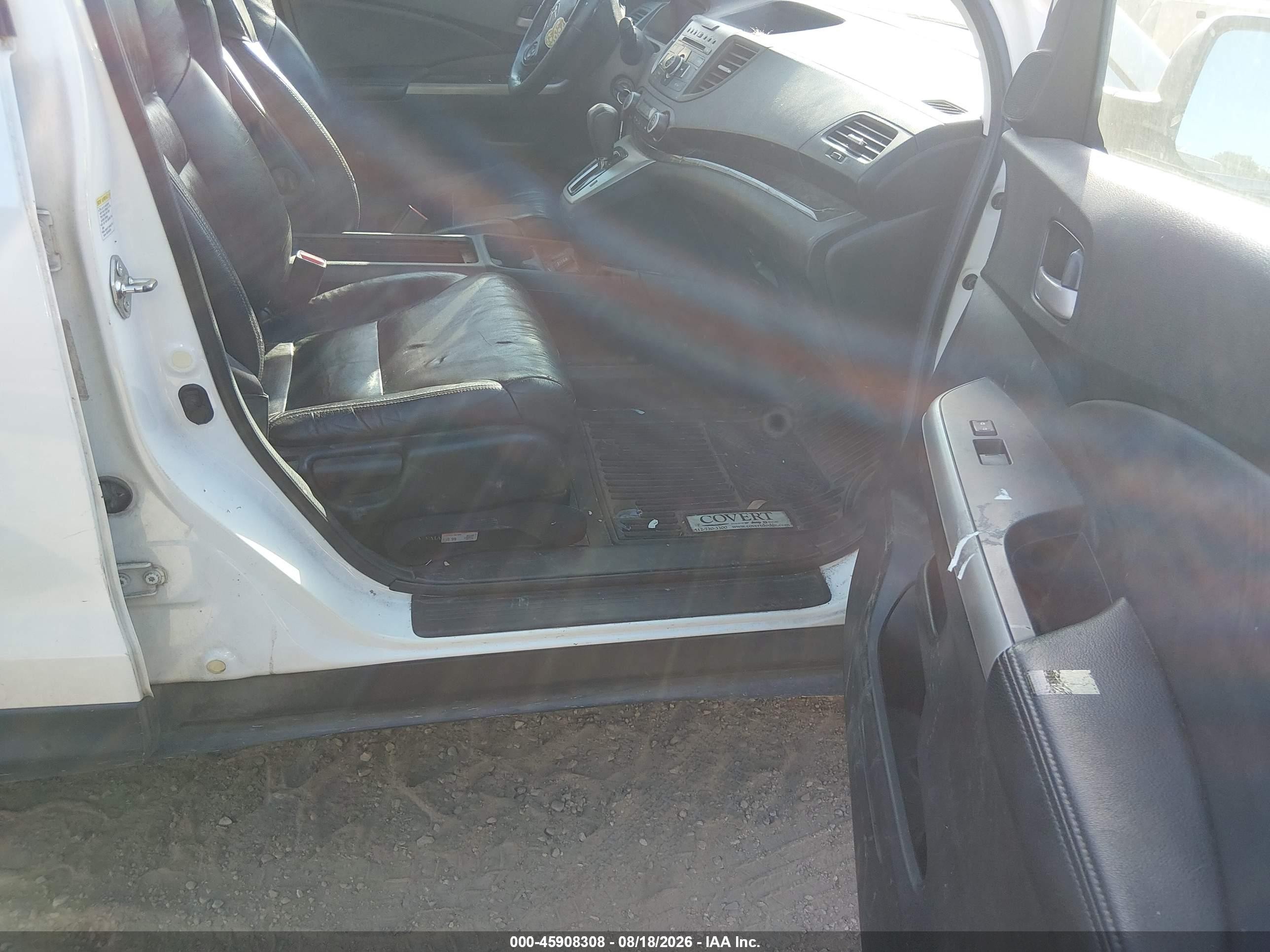 2013 Honda Cr-v Ex-l Белый vin: 5J6RM3H72DL005245
