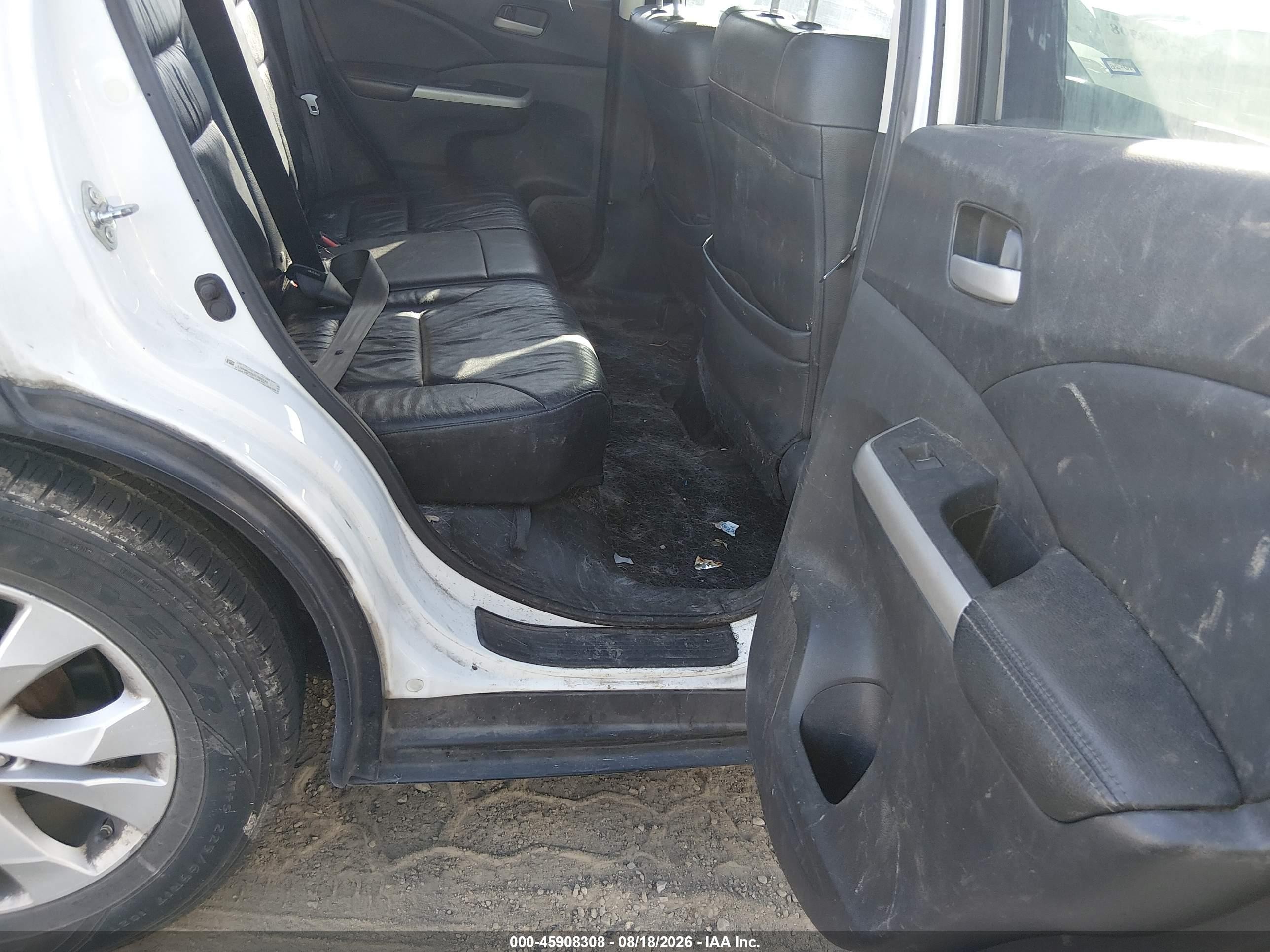 2013 Honda Cr-v Ex-l Белый vin: 5J6RM3H72DL005245