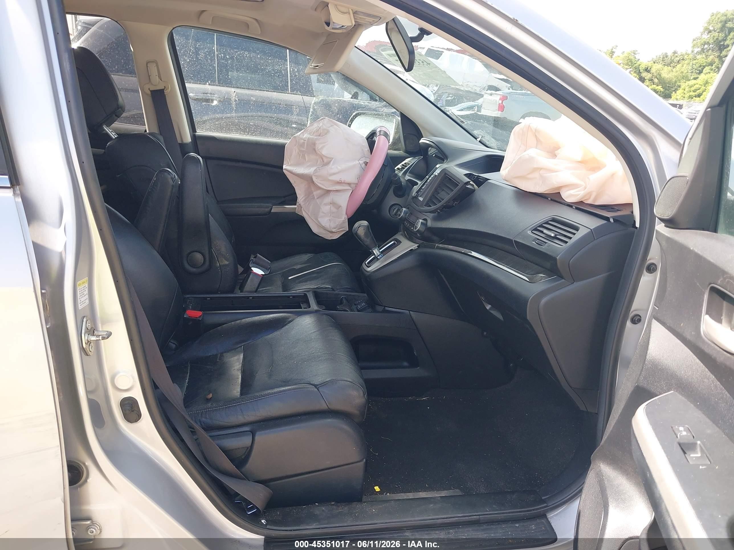 2013 Honda Cr-v Ex-l Серебряный vin: 5J6RM3H72DL006525