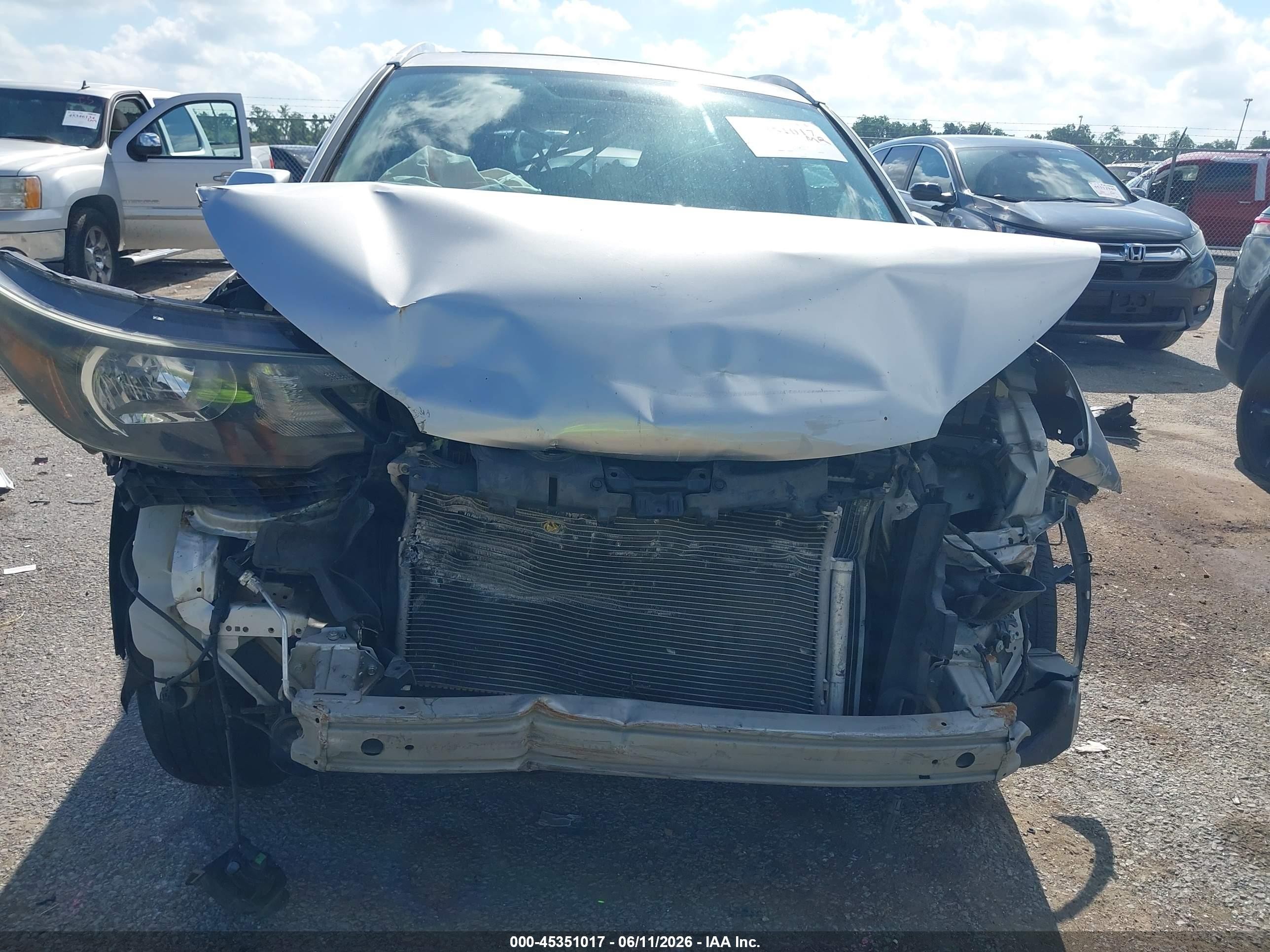 2013 Honda Cr-v Ex-l Серебряный vin: 5J6RM3H72DL006525
