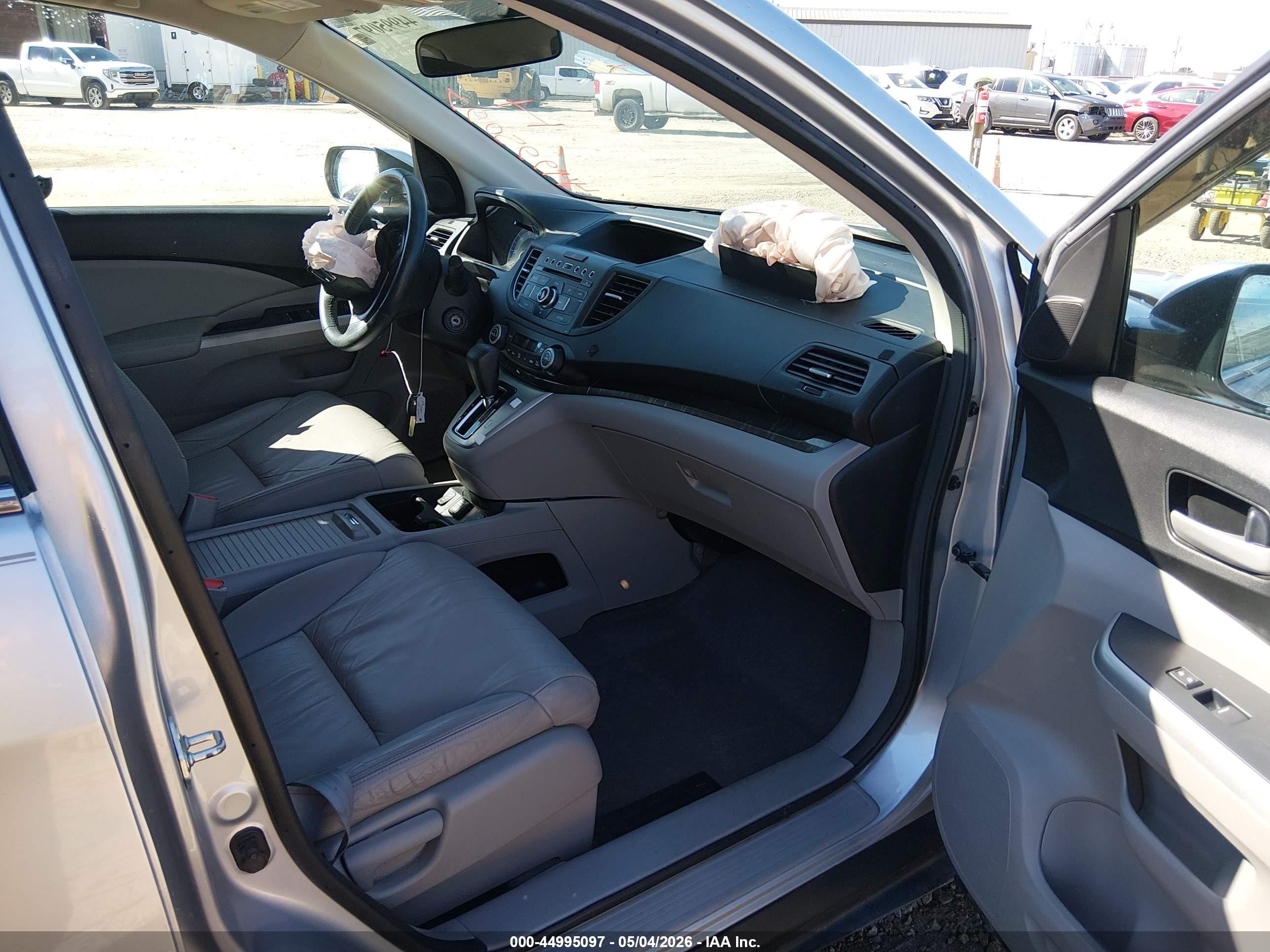2013 Honda Cr-v Ex-l Silver vin: 5J6RM3H72DL026662