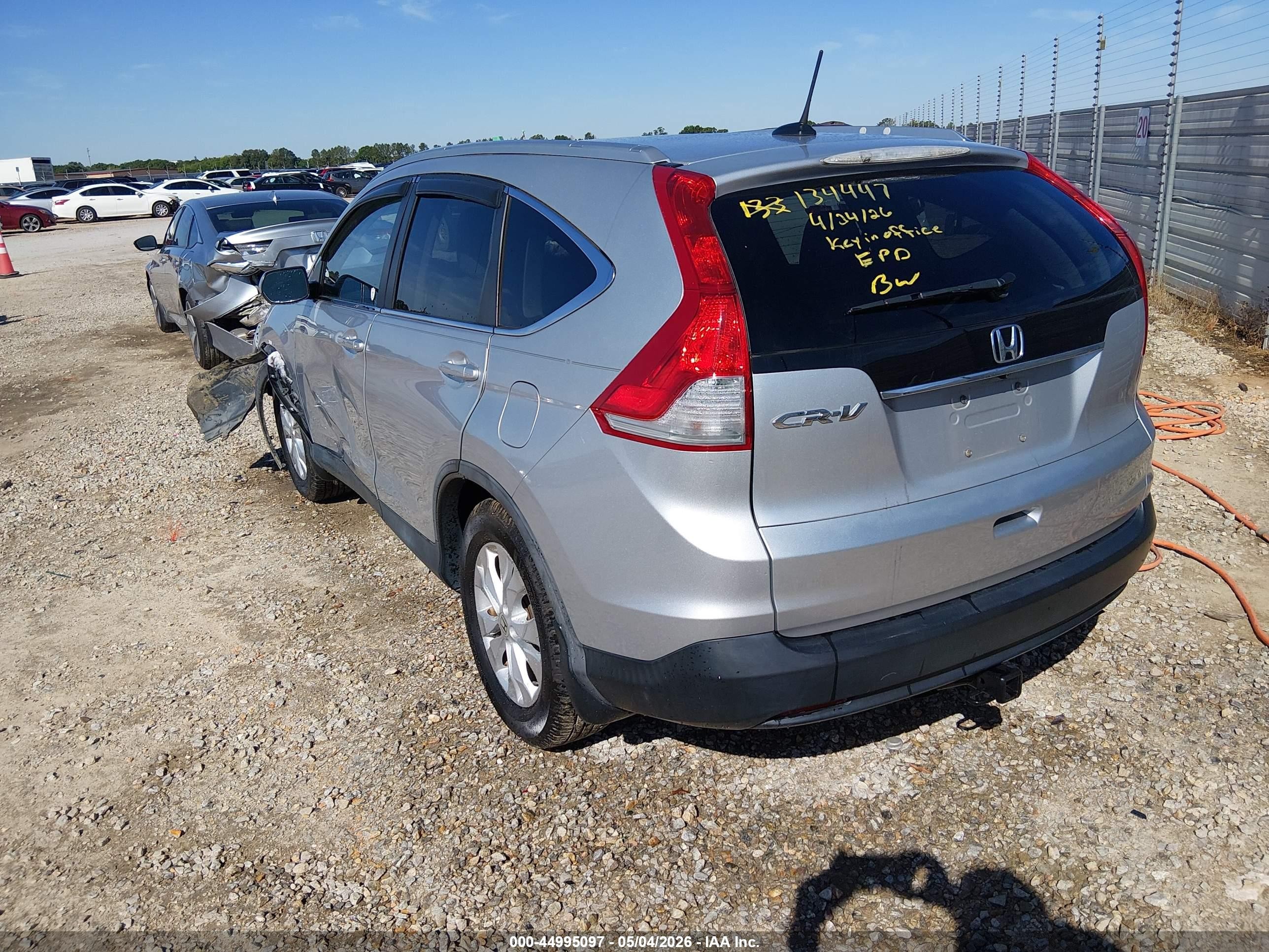 2013 Honda Cr-v Ex-l Silver vin: 5J6RM3H72DL026662