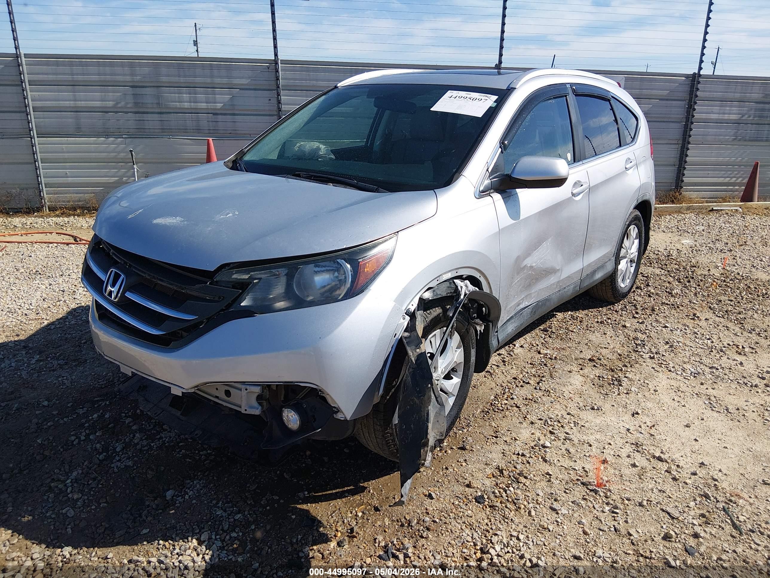 2013 Honda Cr-v Ex-l Silver vin: 5J6RM3H72DL026662