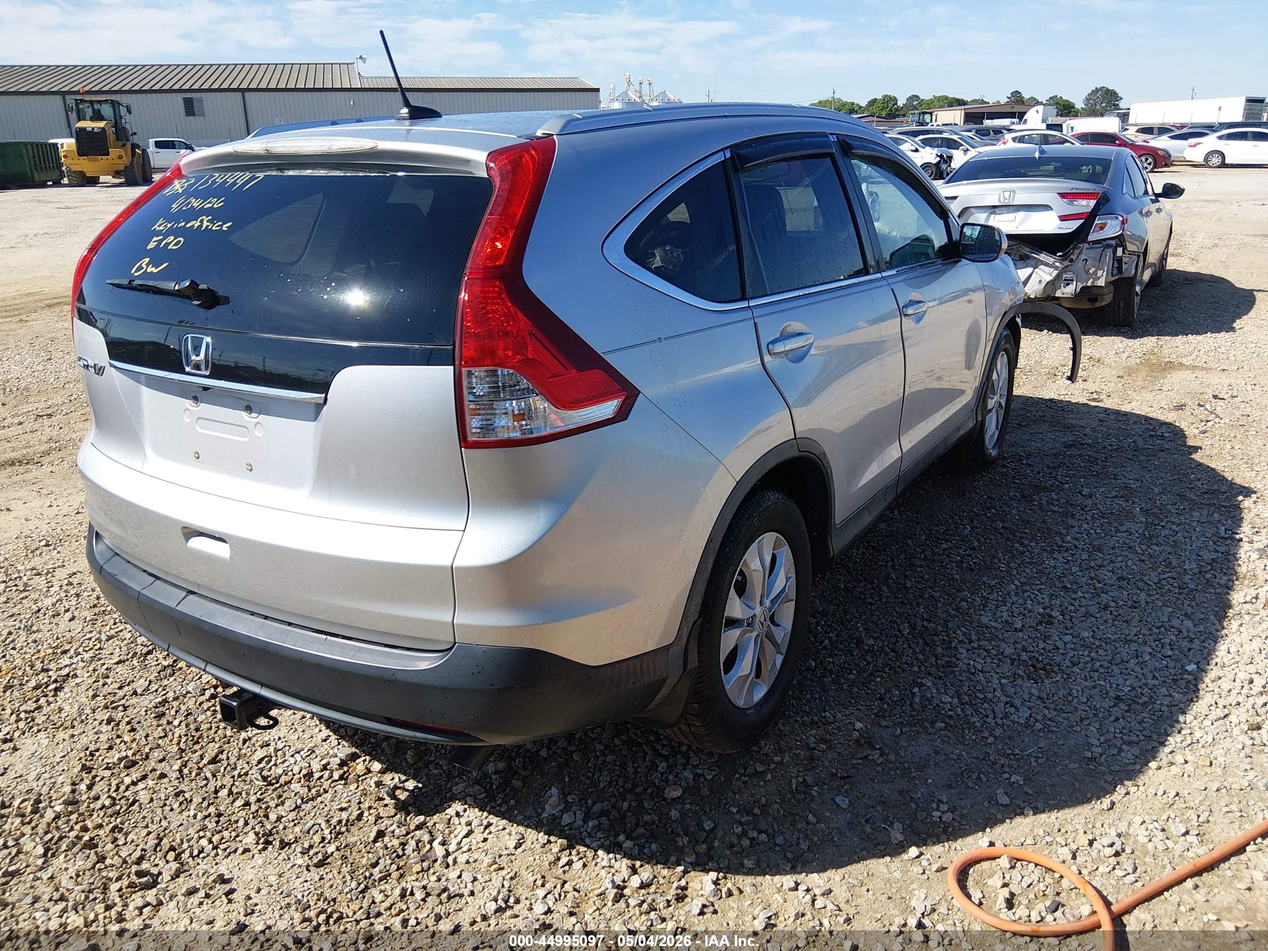 2013 Honda Cr-v Ex-l Silver vin: 5J6RM3H72DL026662