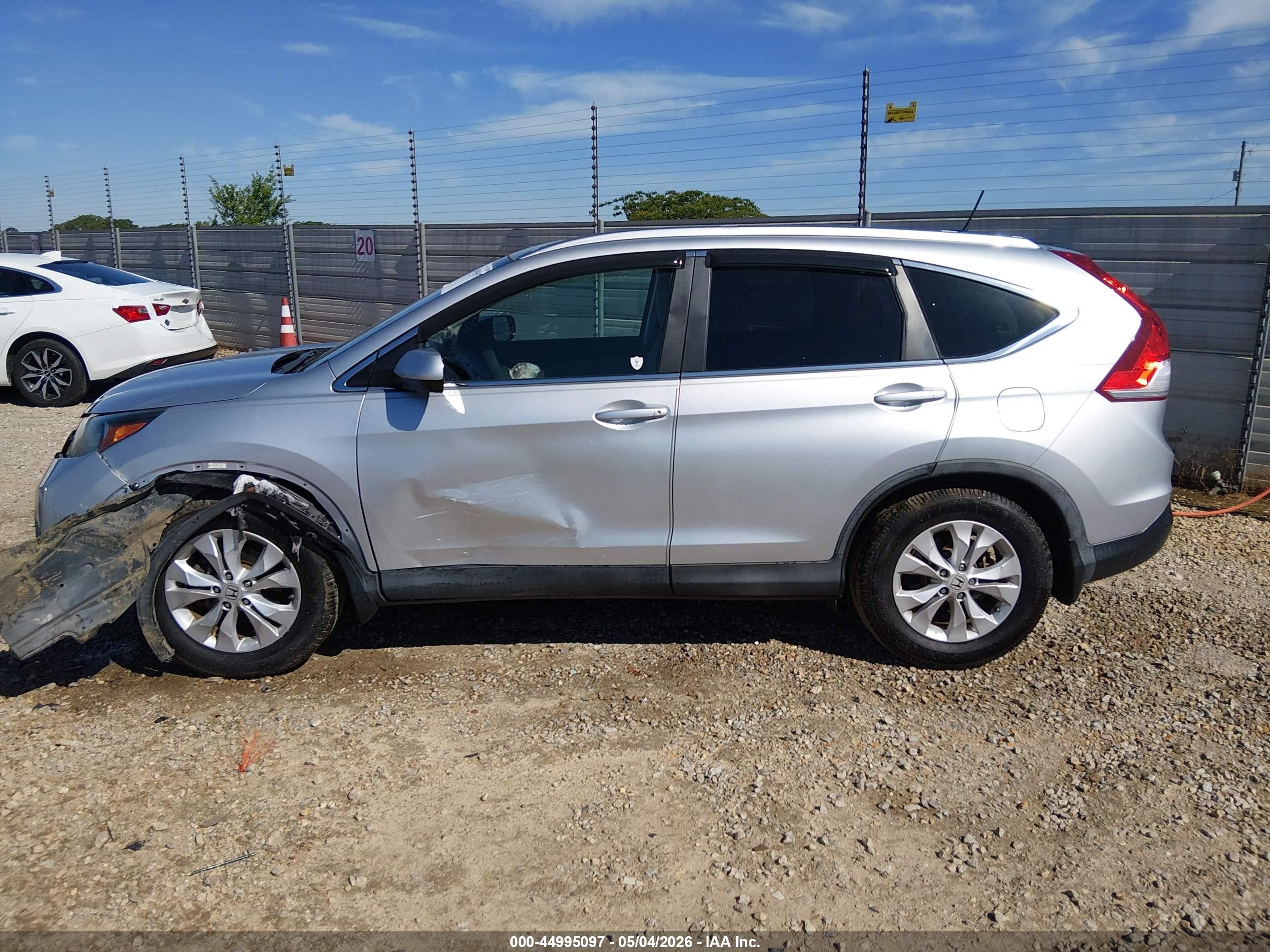 2013 Honda Cr-v Ex-l Silver vin: 5J6RM3H72DL026662