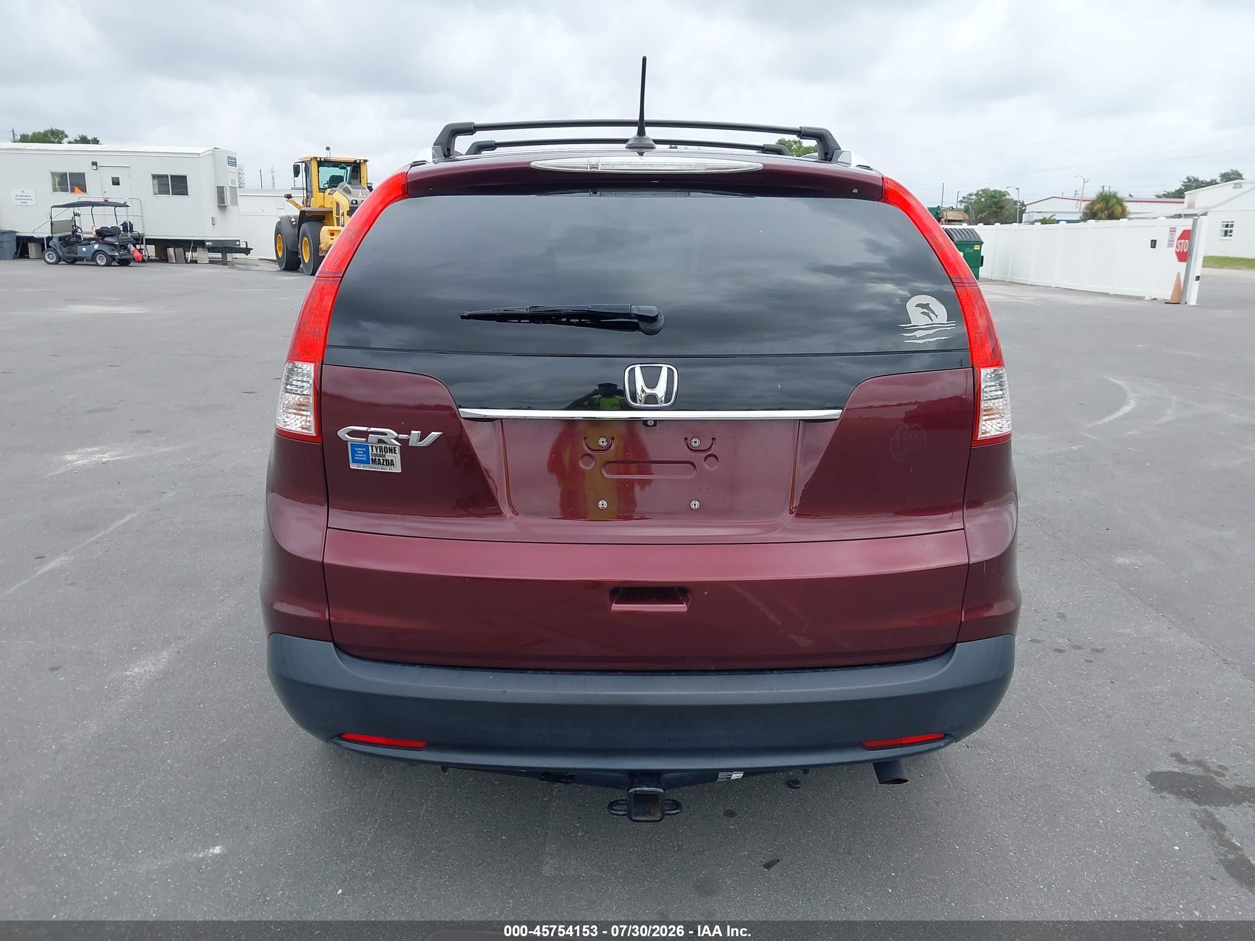 2014 Honda Cr-v Ex-l Burgundy vin: 5J6RM3H72EL007479