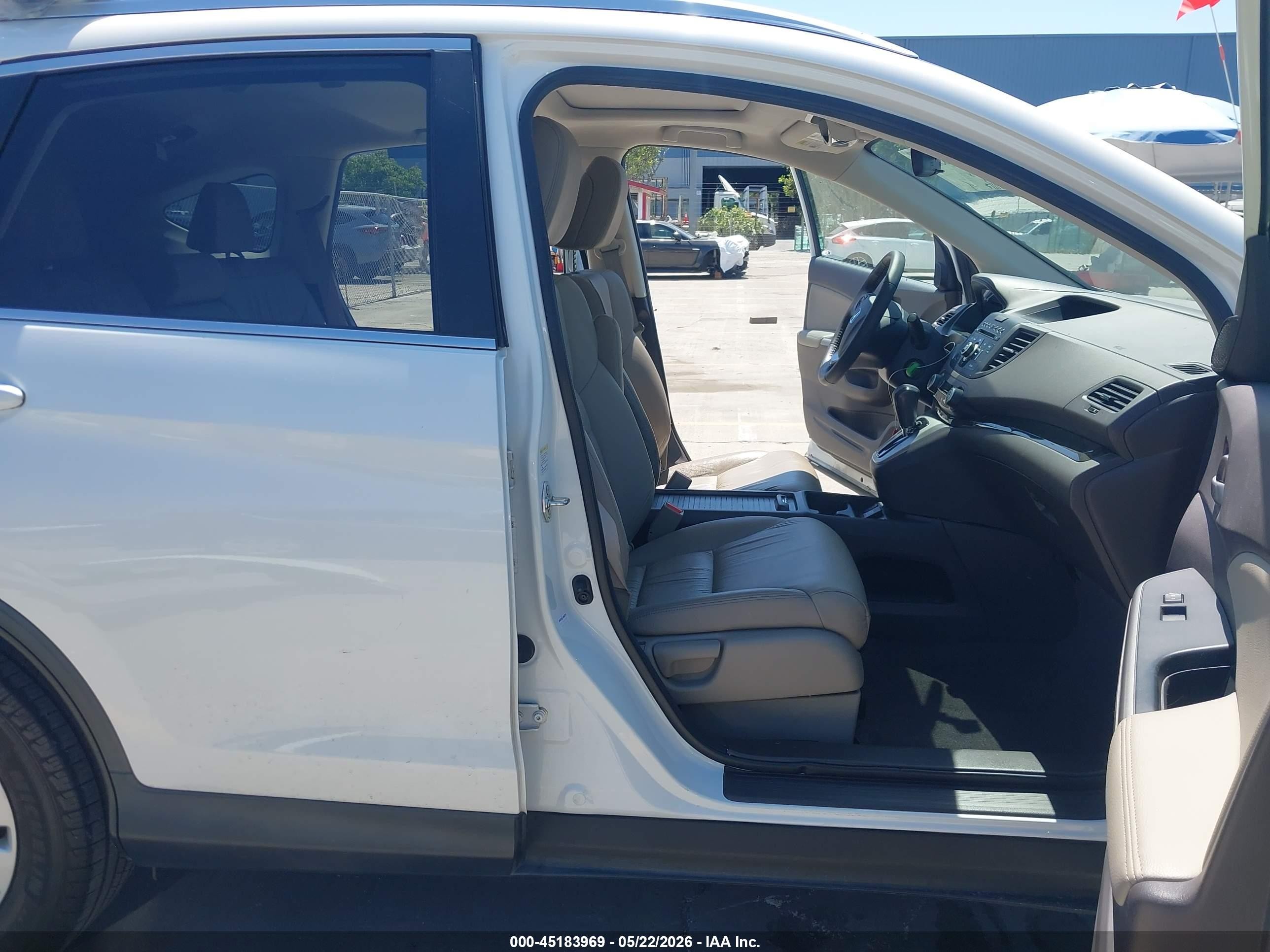 2014 Honda Cr-v Ex-l Белый vin: 5J6RM3H72EL012133