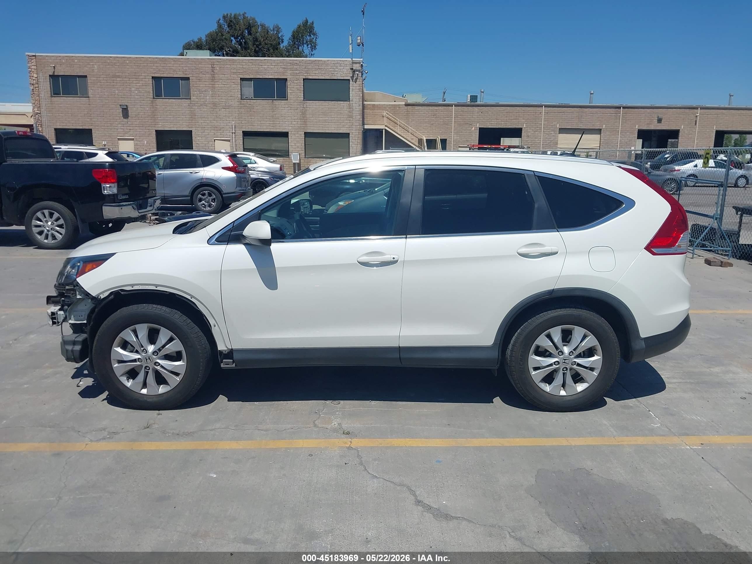 2014 Honda Cr-v Ex-l Белый vin: 5J6RM3H72EL012133
