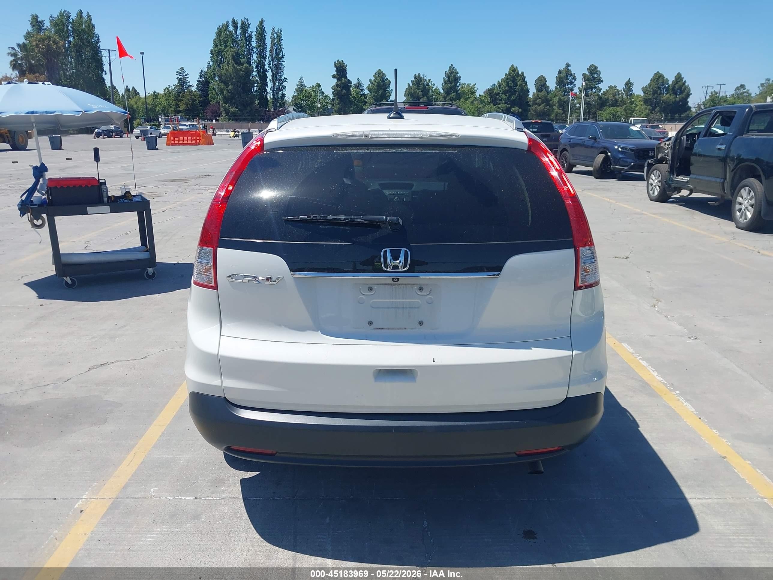 2014 Honda Cr-v Ex-l Белый vin: 5J6RM3H72EL012133