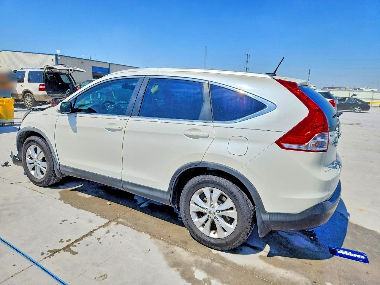 2014 Honda Cr-v Exl White vin: 5J6RM3H72EL033869