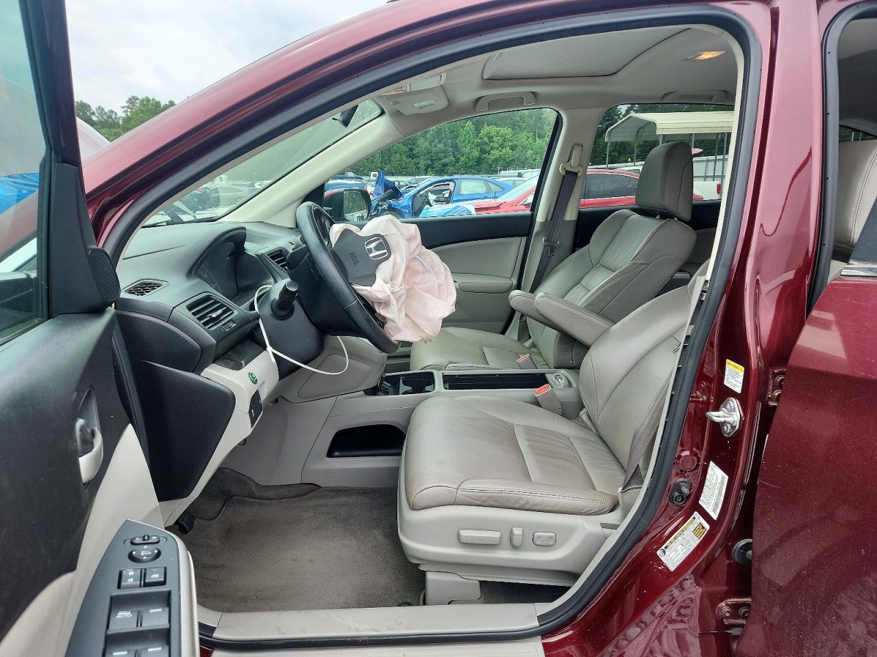 2014 Honda Cr-v Exl Burgundy vin: 5J6RM3H72EL036819