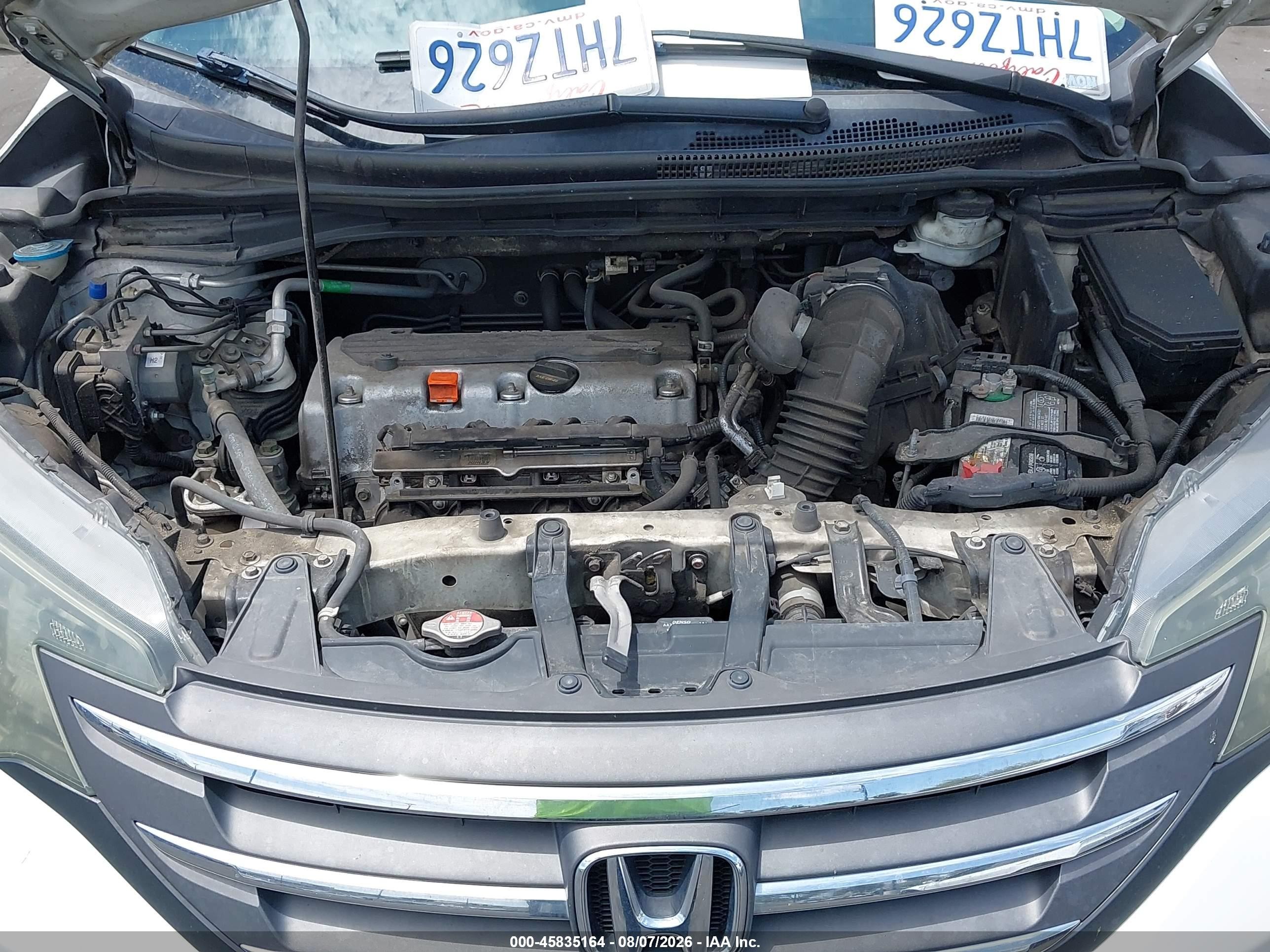 2014 Honda Cr-v Ex-l White vin: 5J6RM3H72EL044905