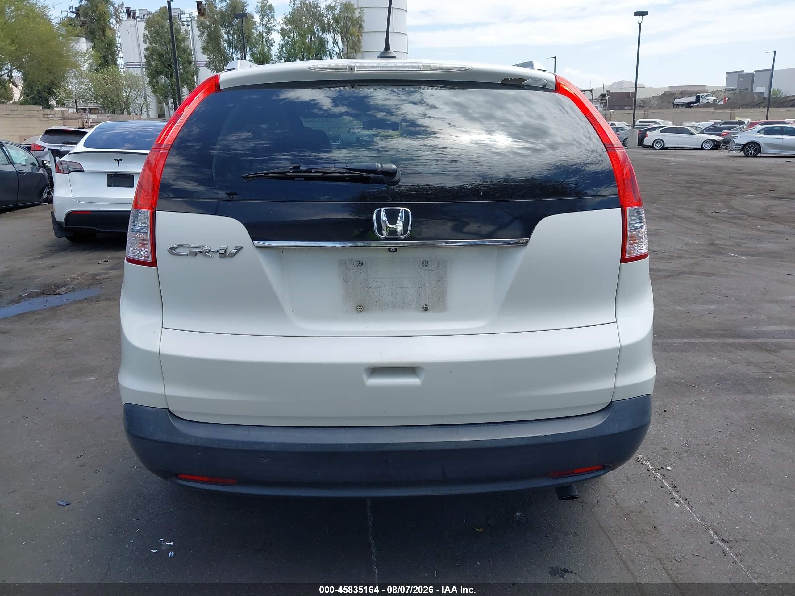 2014 Honda Cr-v Ex-l White vin: 5J6RM3H72EL044905