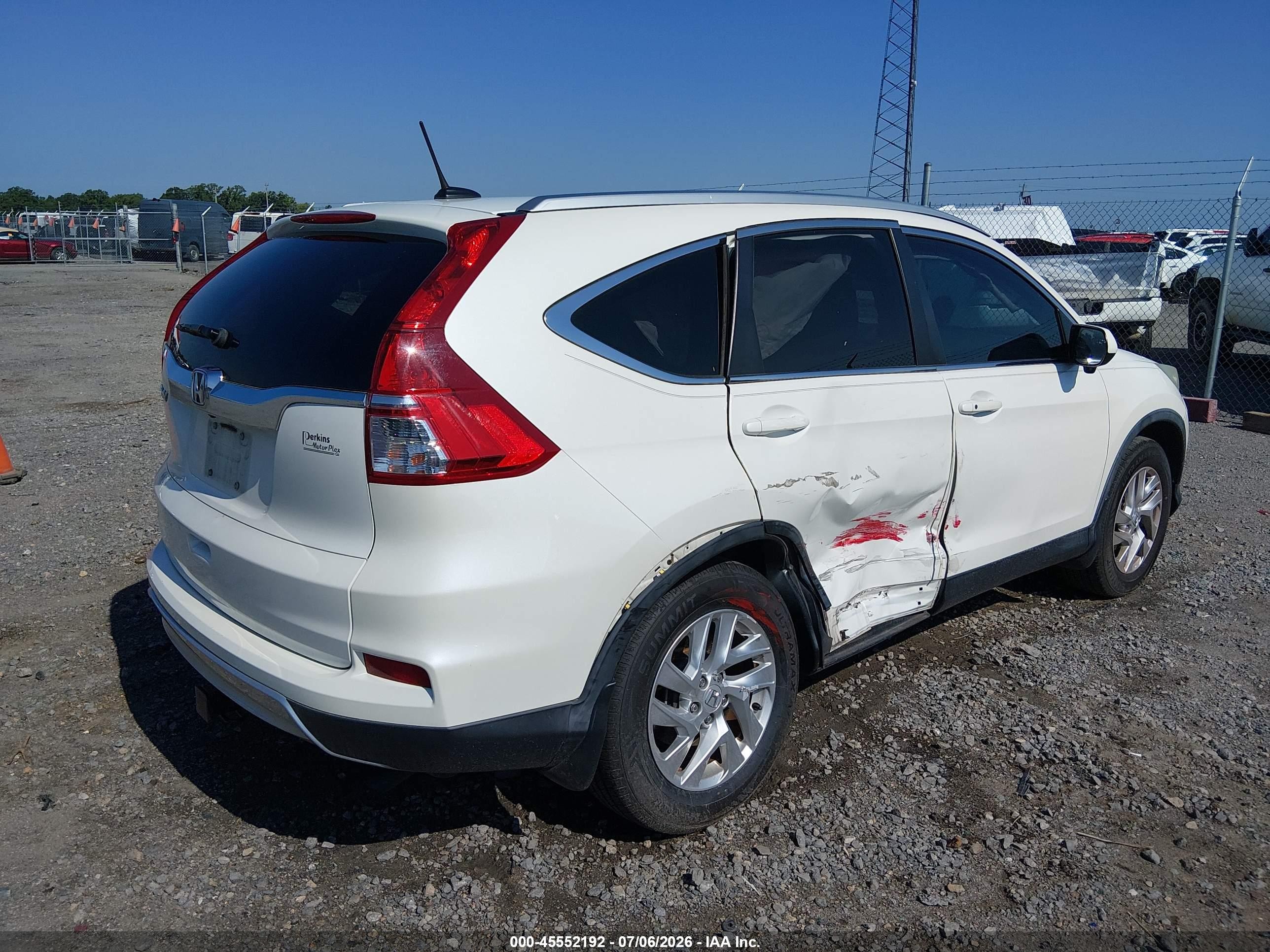 2015 Honda Cr-v Ex-l Белый vin: 5J6RM3H72FL013770