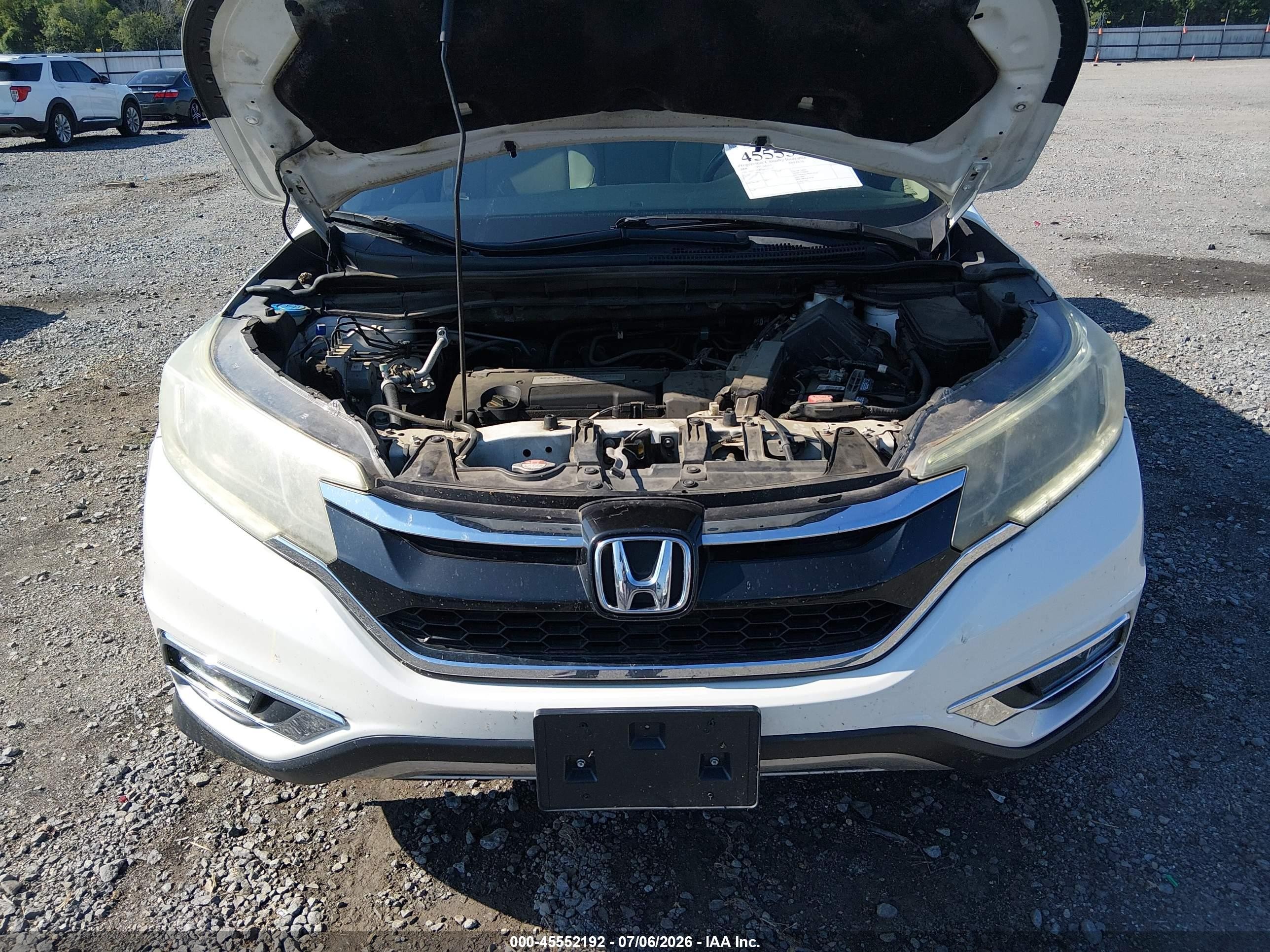 2015 Honda Cr-v Ex-l Белый vin: 5J6RM3H72FL013770