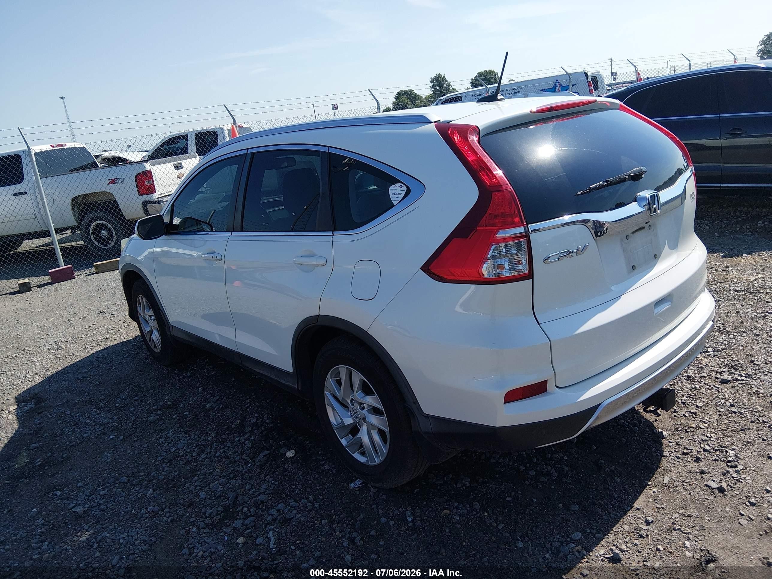 2015 Honda Cr-v Ex-l Белый vin: 5J6RM3H72FL013770