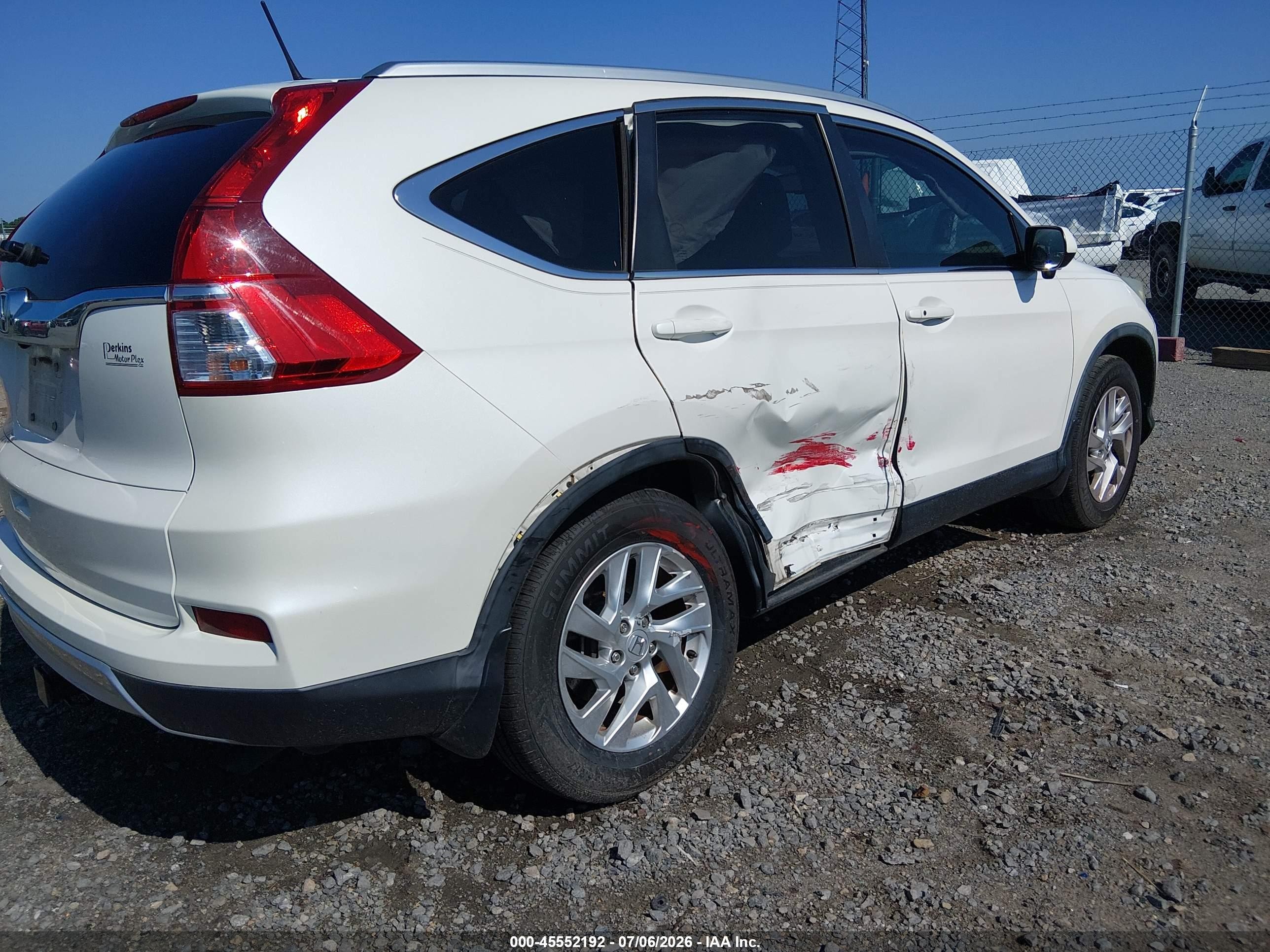 2015 Honda Cr-v Ex-l Белый vin: 5J6RM3H72FL013770