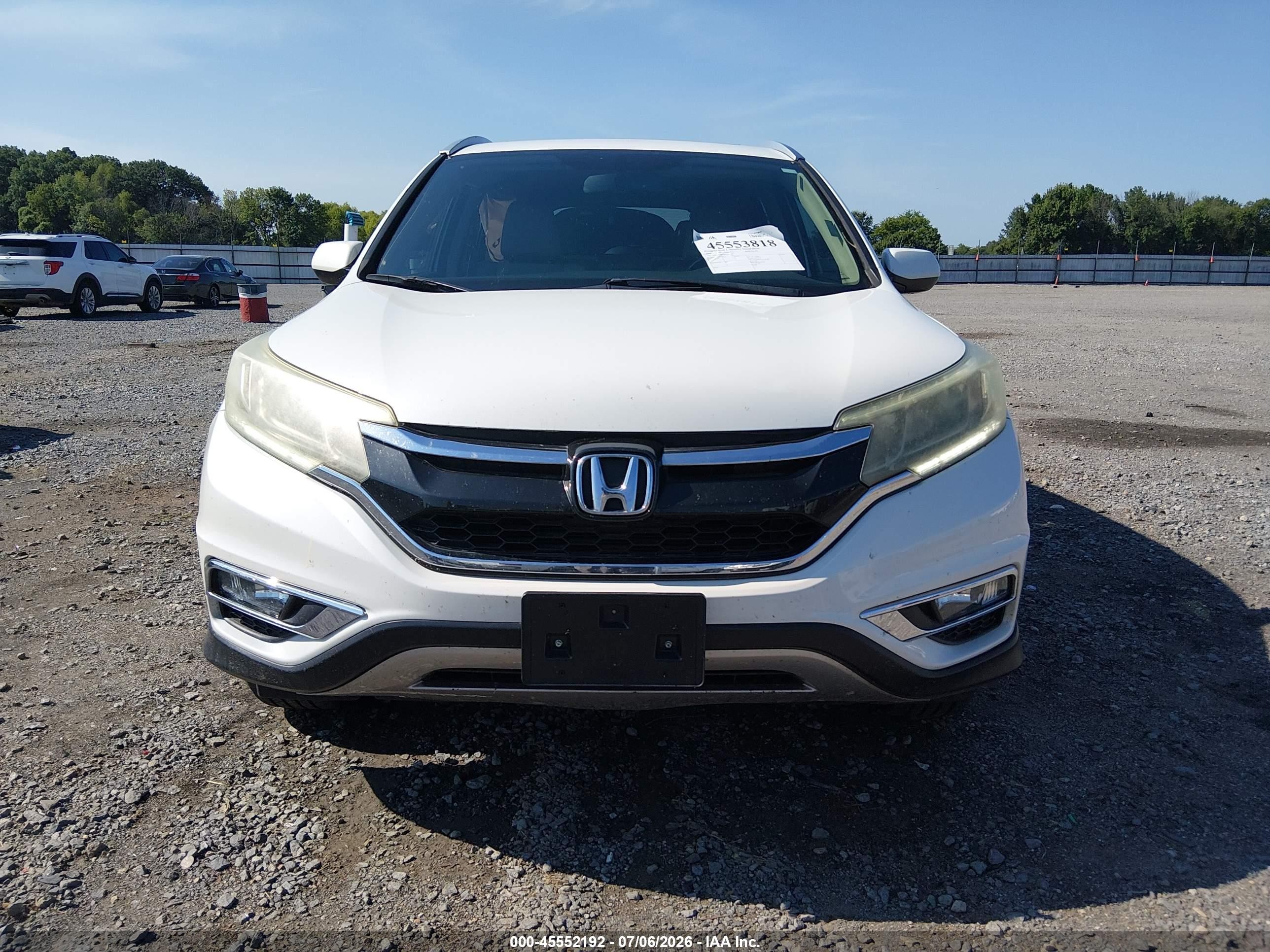 2015 Honda Cr-v Ex-l Белый vin: 5J6RM3H72FL013770