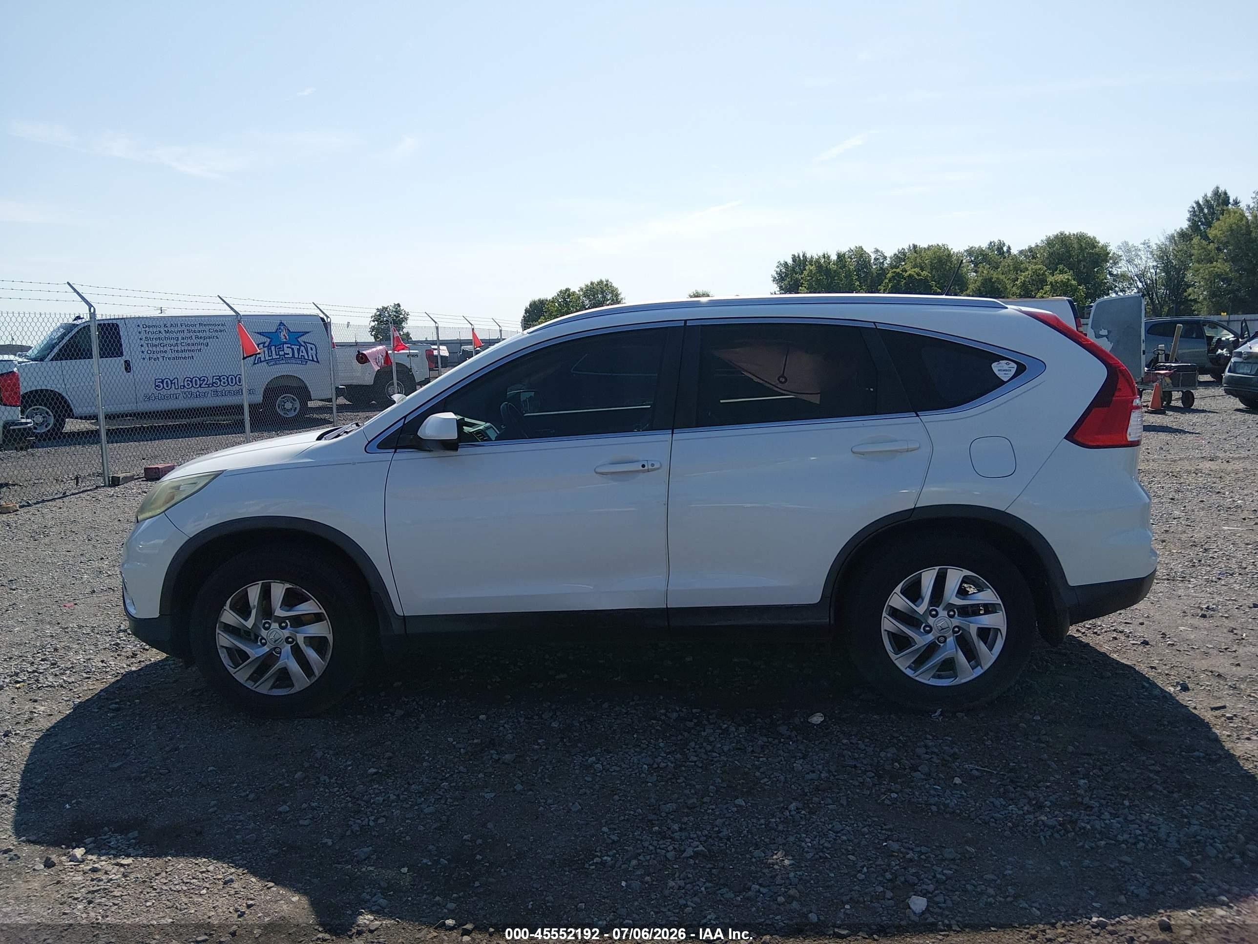 2015 Honda Cr-v Ex-l Белый vin: 5J6RM3H72FL013770