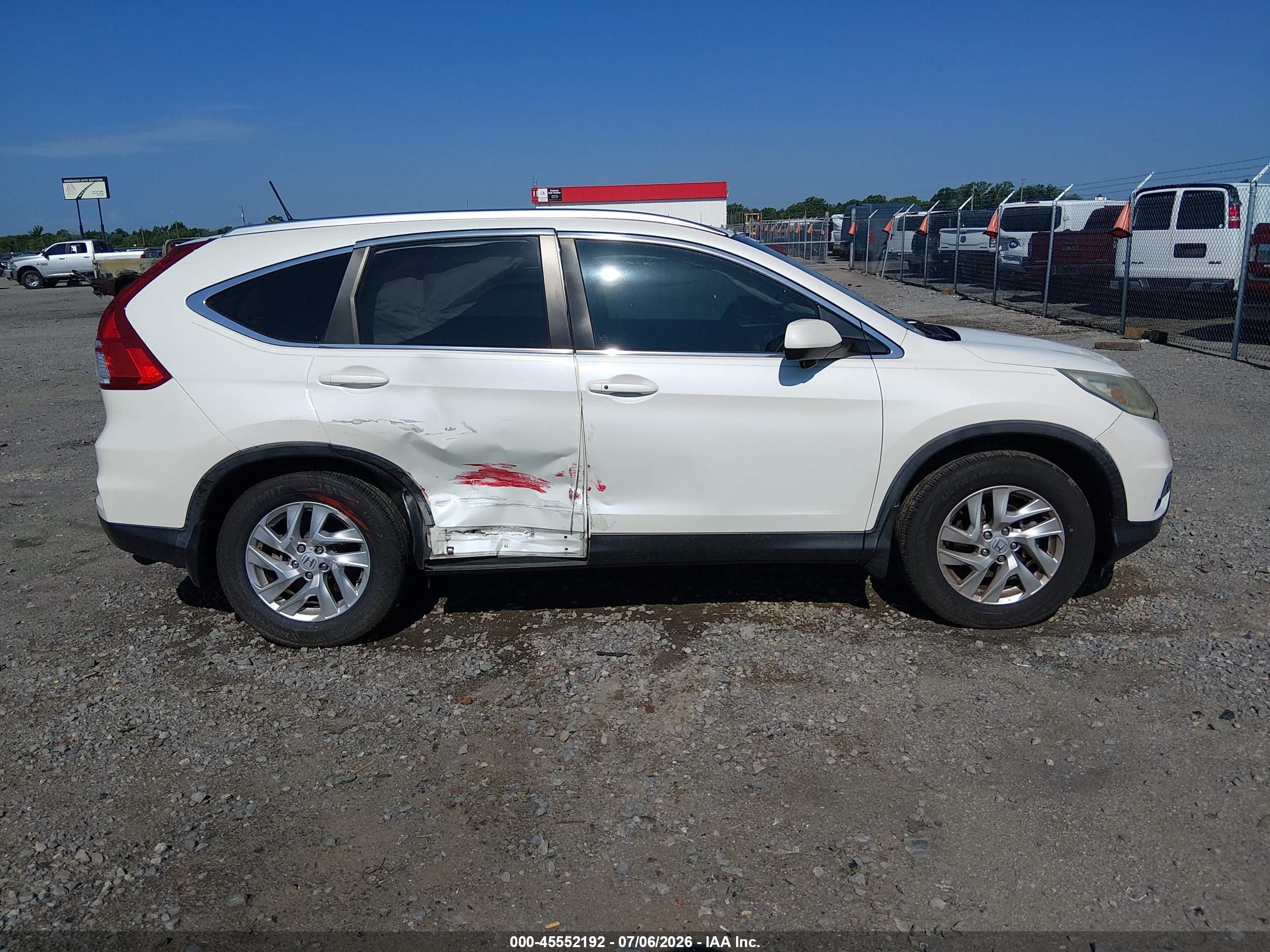 2015 Honda Cr-v Ex-l Белый vin: 5J6RM3H72FL013770